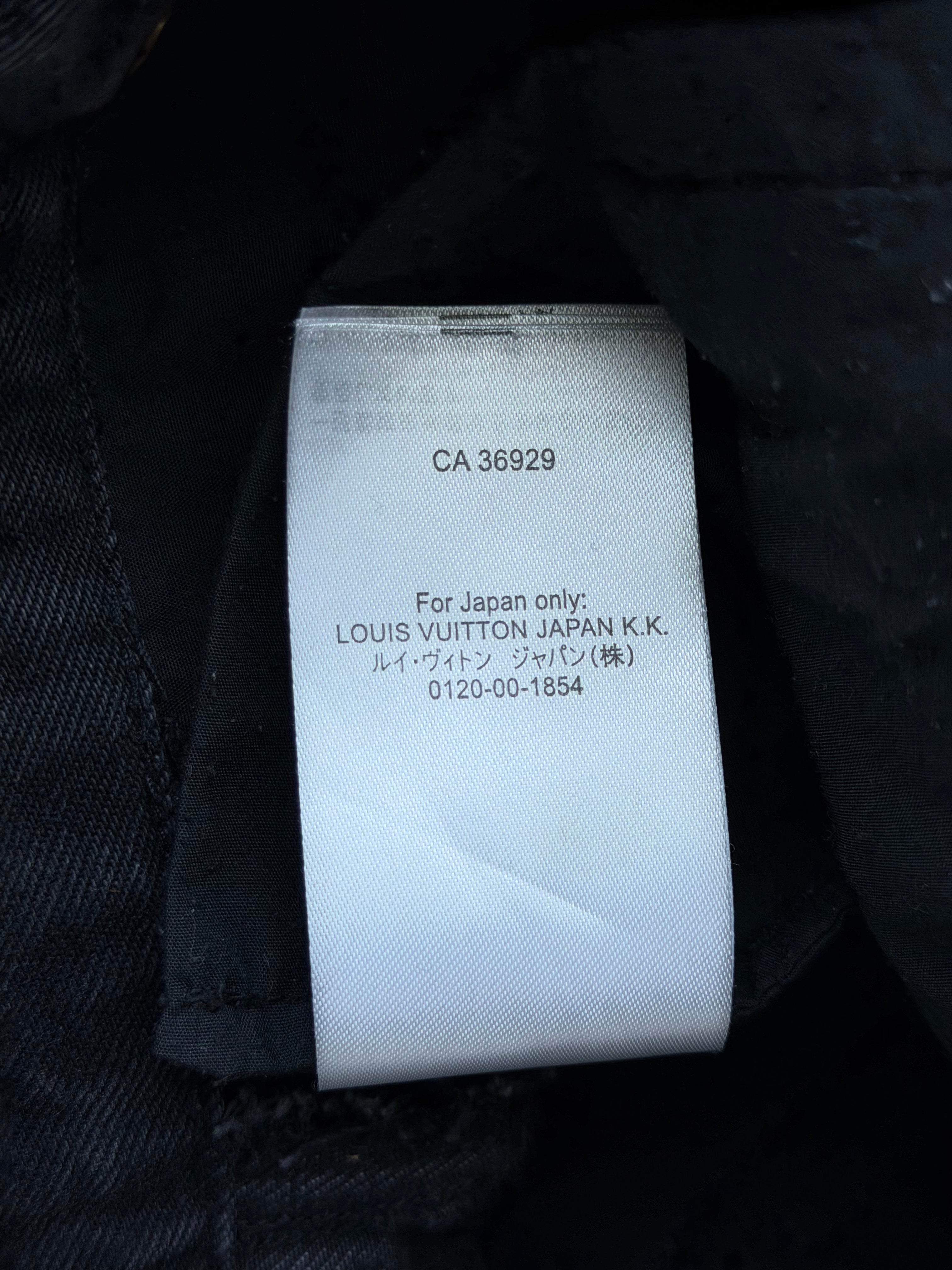 Denim Monogram Carpenter Pants Black
