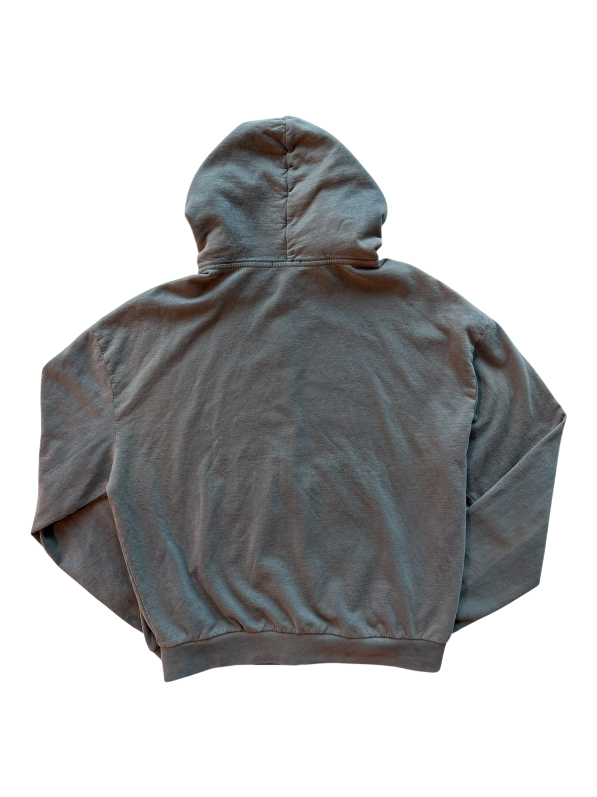 Grey Logo Washed Rhinestone Zip Up