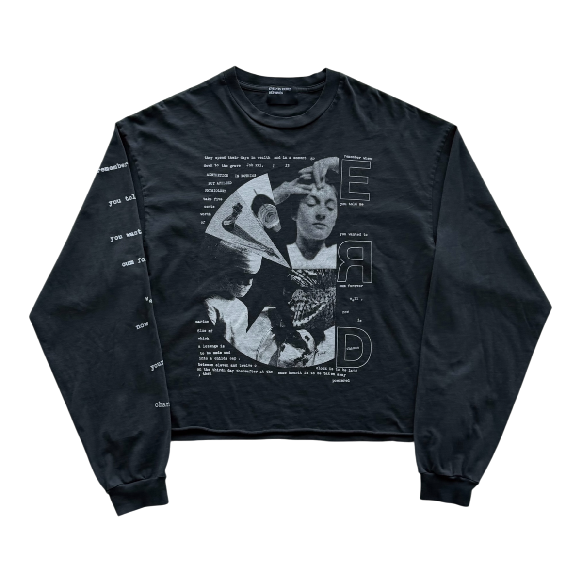 Remember When Long-Sleeve T-Shirt Faded Black