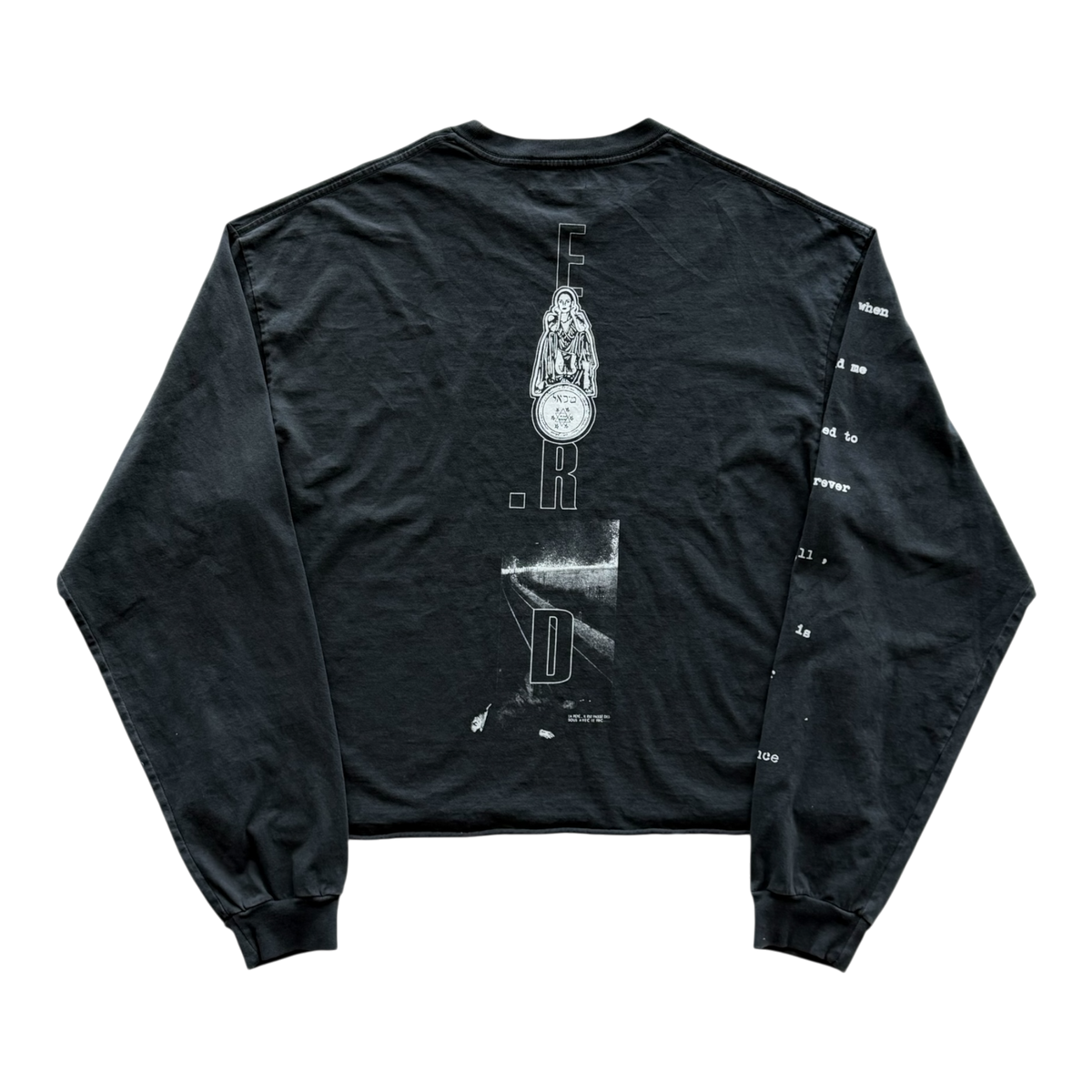 Remember When Long-Sleeve T-Shirt Faded Black