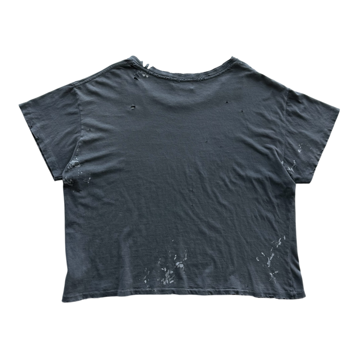 Distressed Logo Tee Grey