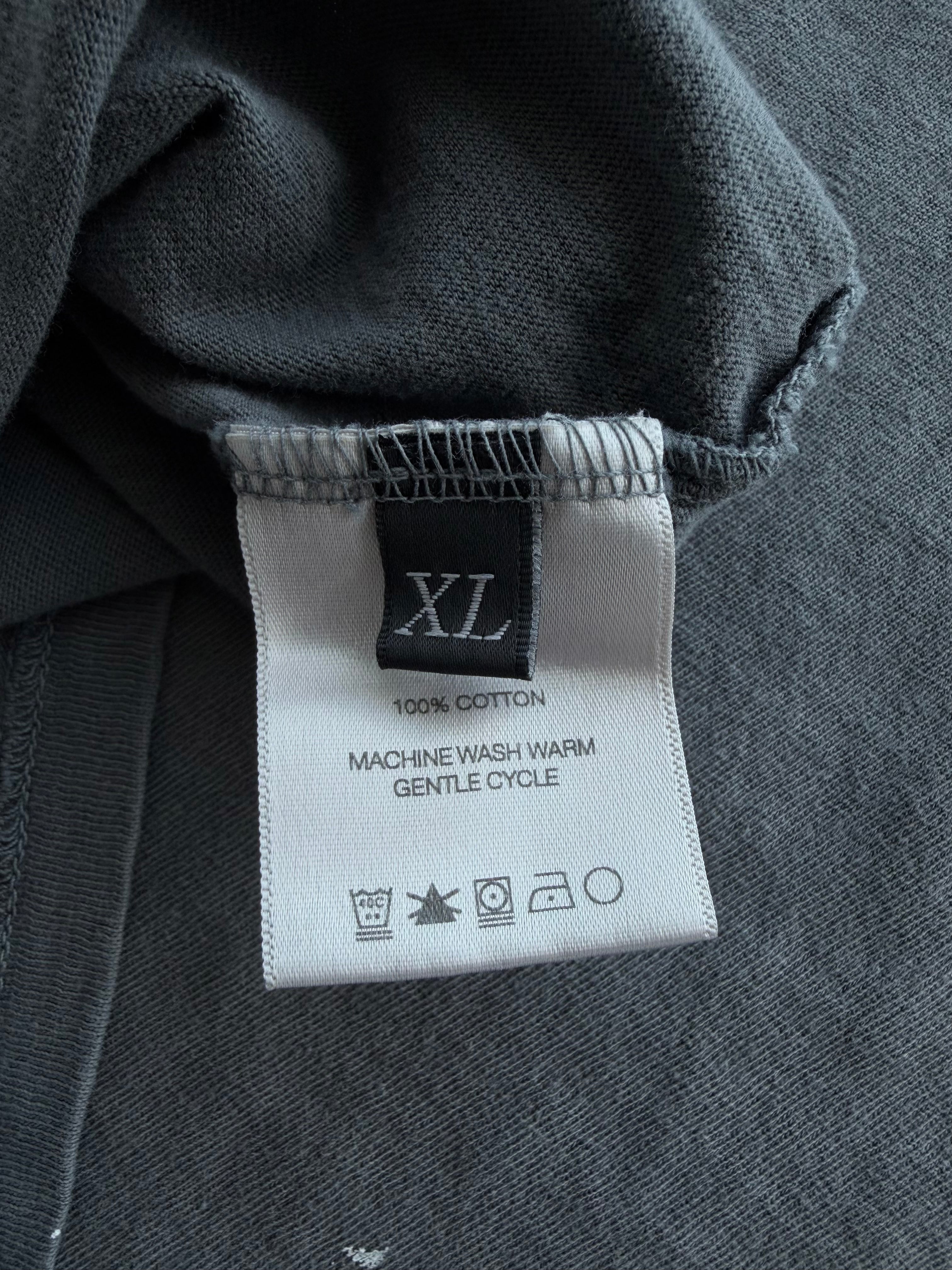 Distressed Logo Tee Grey
