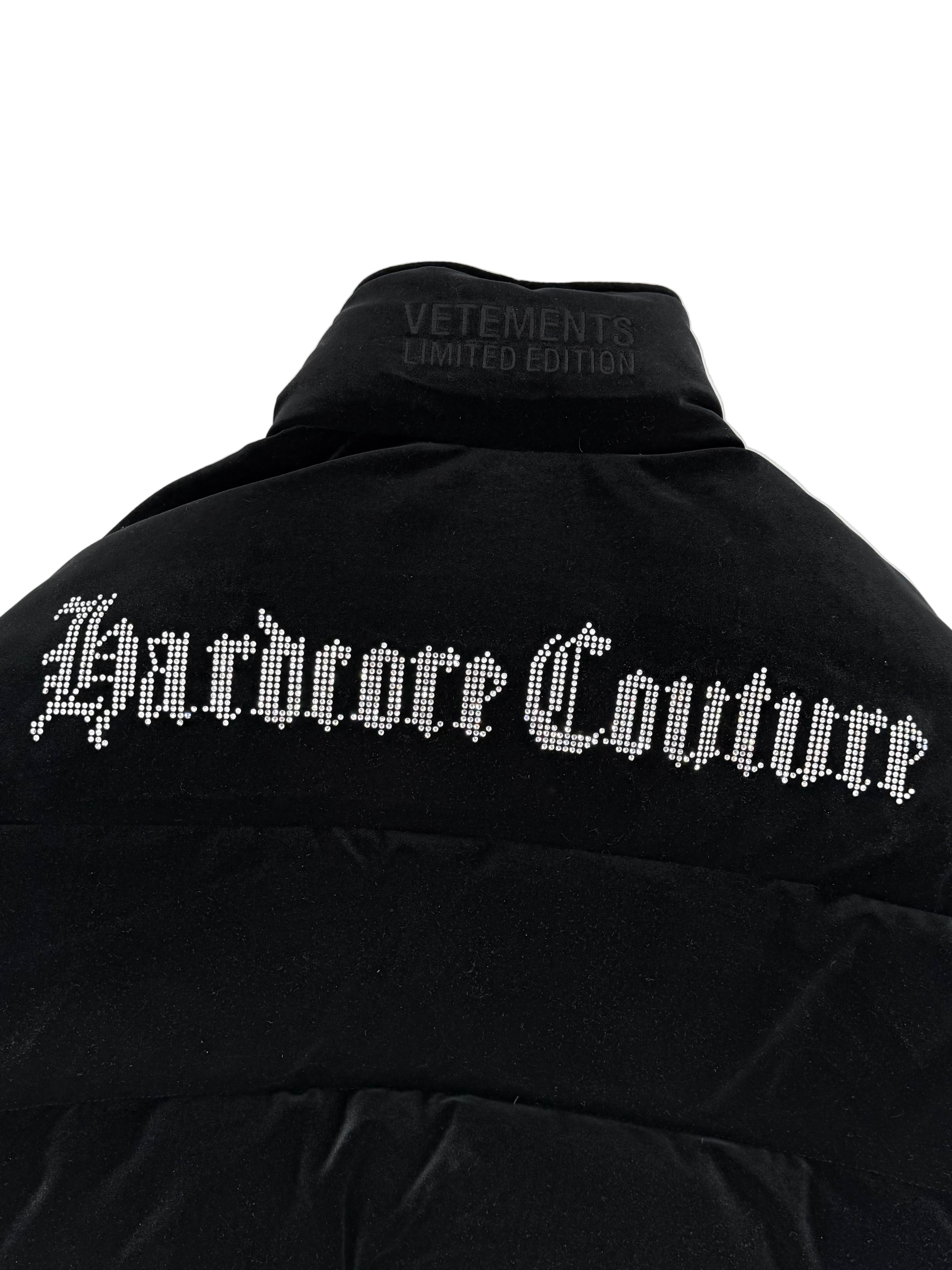 Crystal Hardcore Couture Puffer Jacket 'Black'