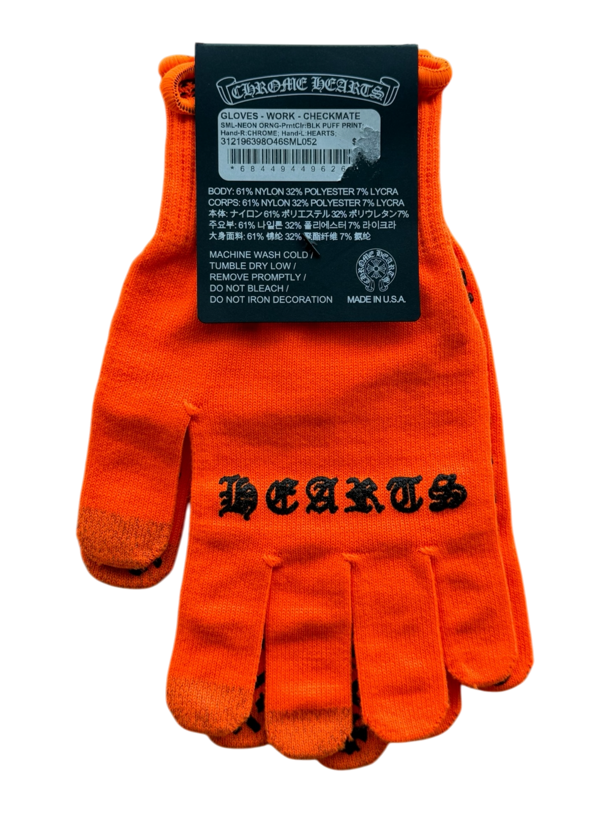Checkmate Work Gloves Orange