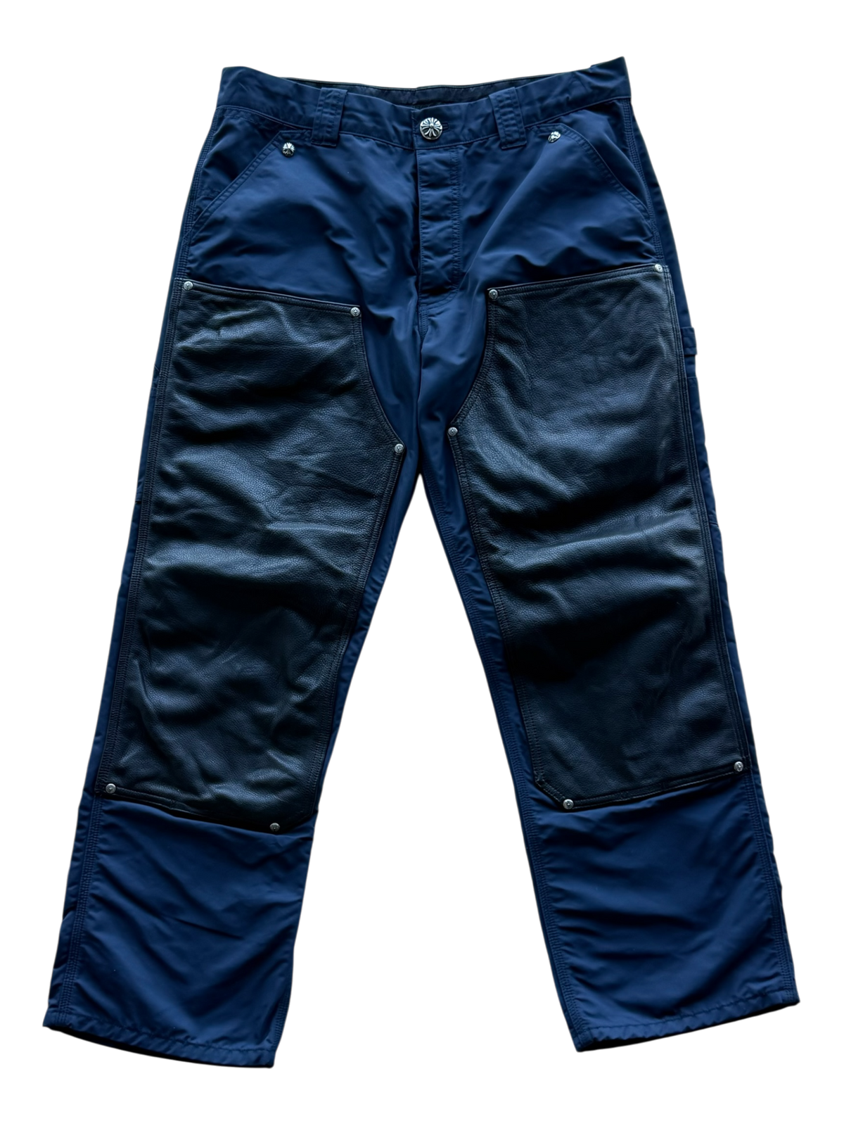 Nylon and Leather Double Knee Carpenter Pants