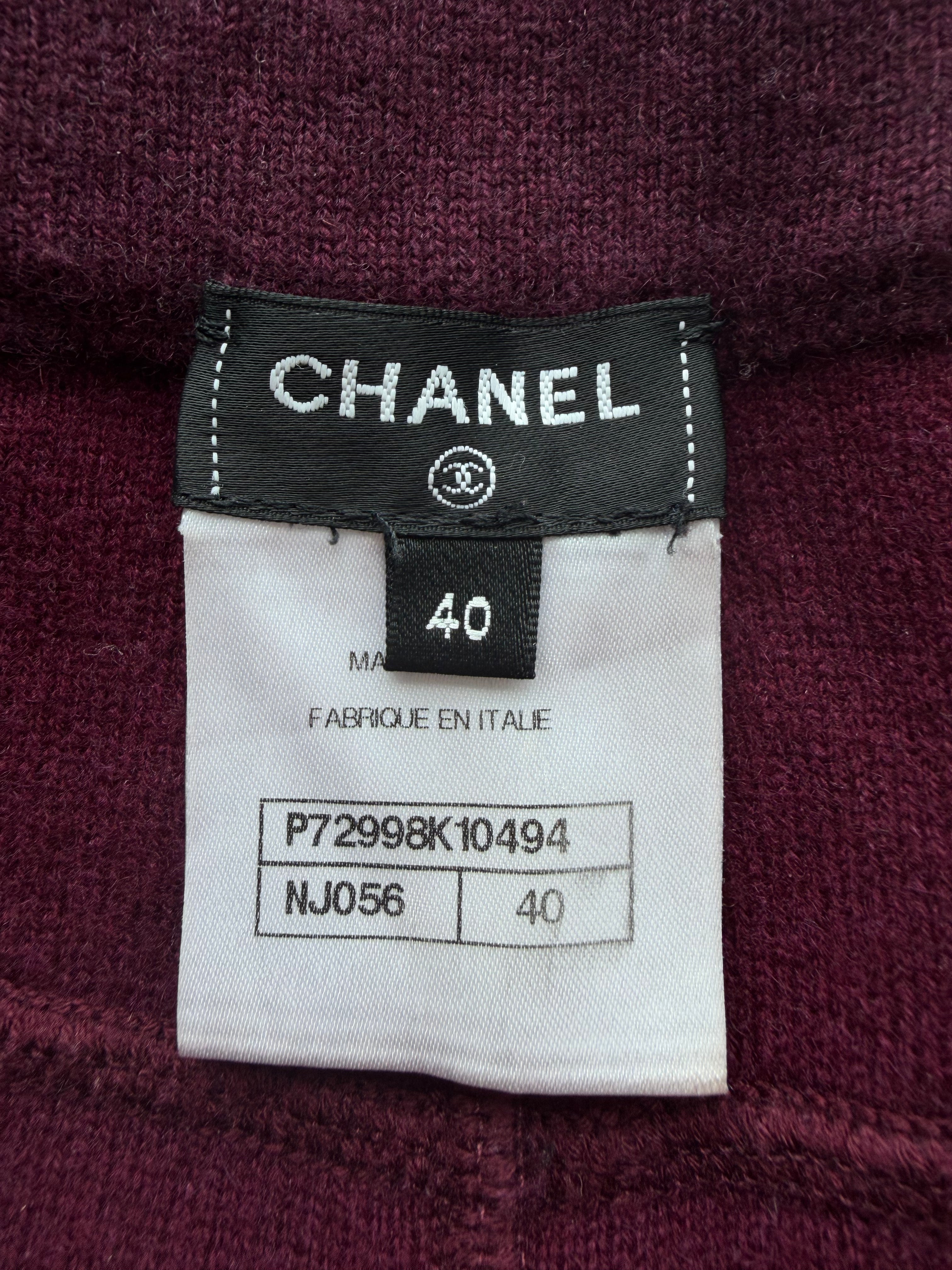 CC Logo Cashmere Sweatpants Burgundy