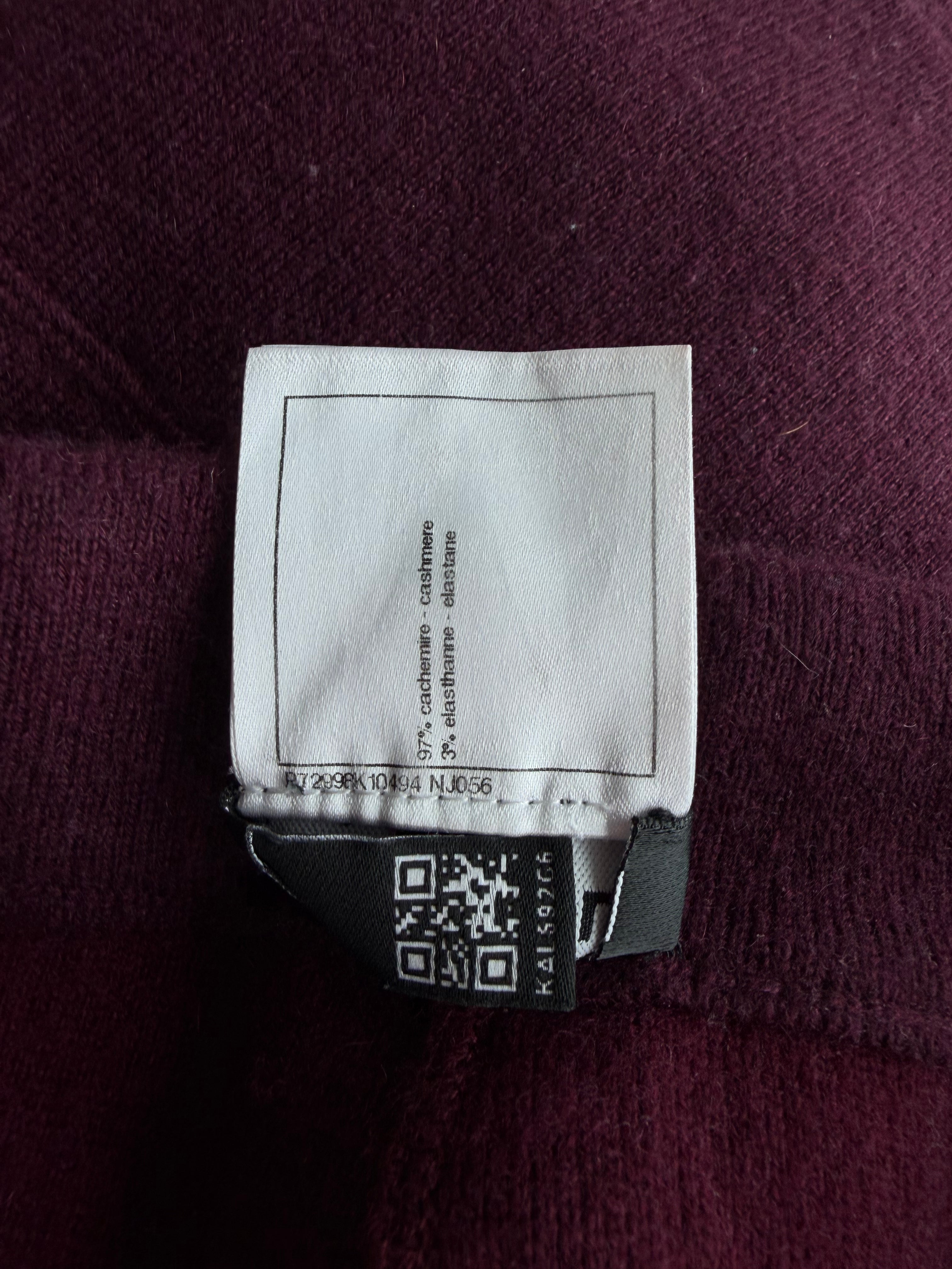 CC Logo Cashmere Sweatpants Burgundy