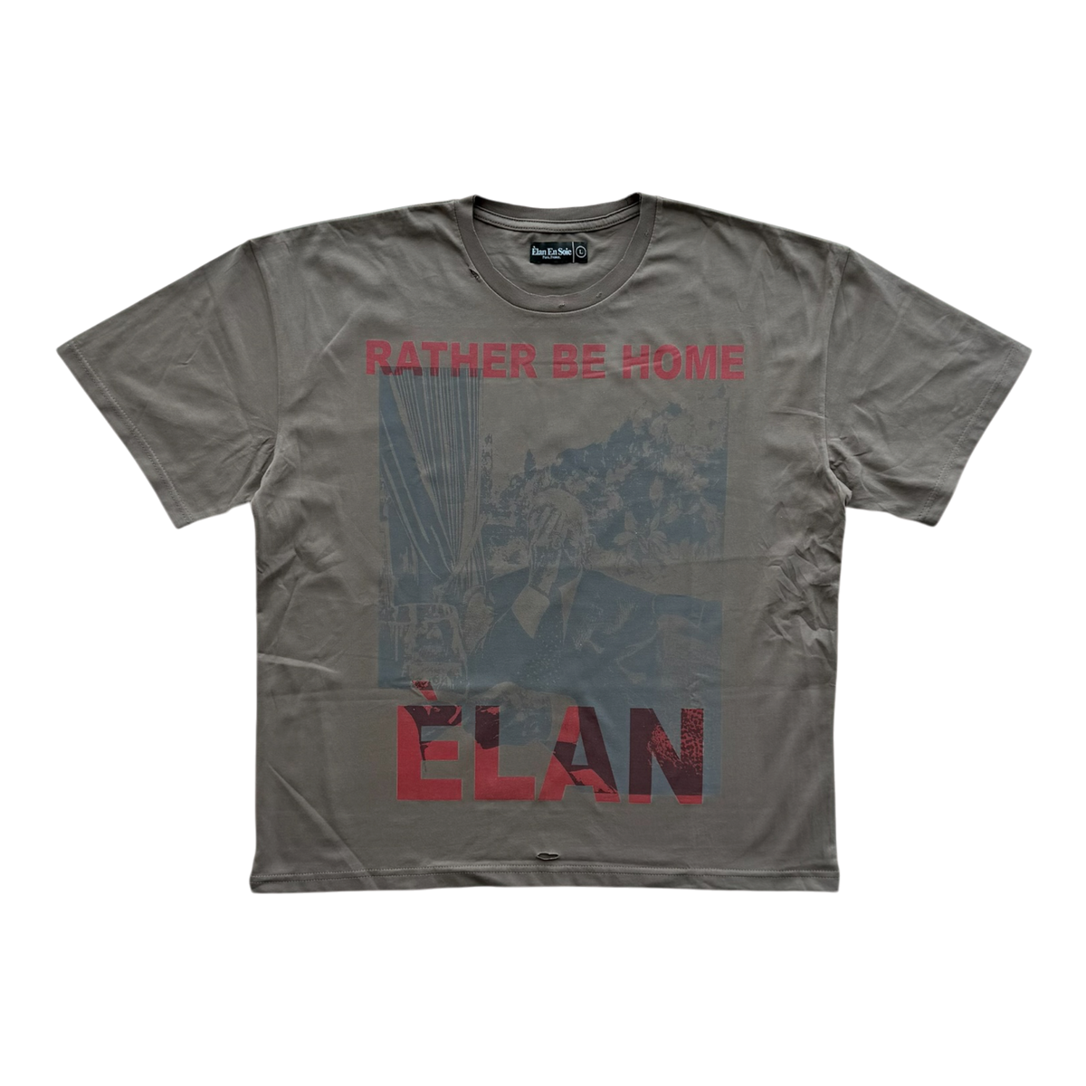 Rather Be Distressed Tee Brown