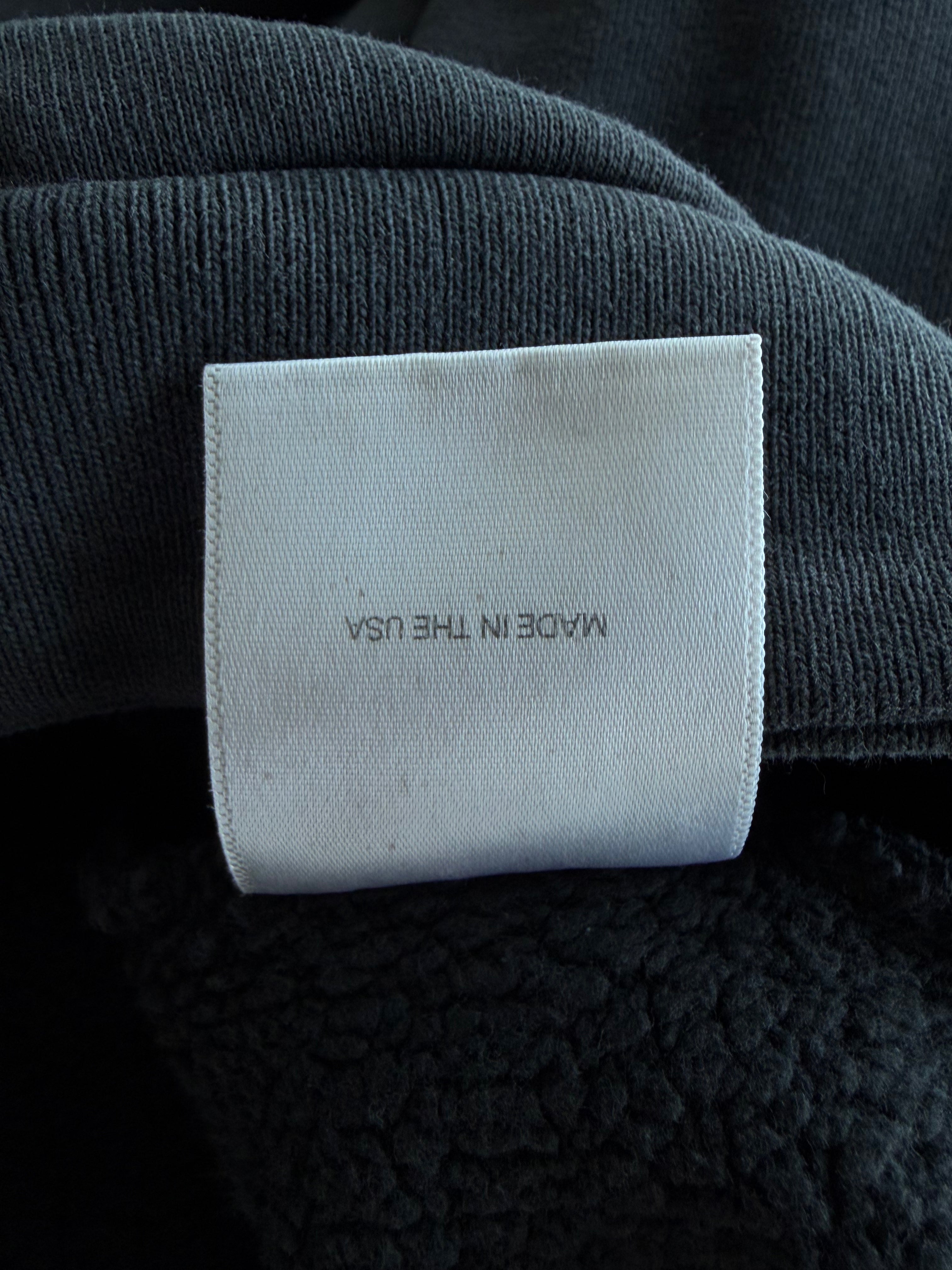 Russian Chorus Zip Hoodie Faded Black