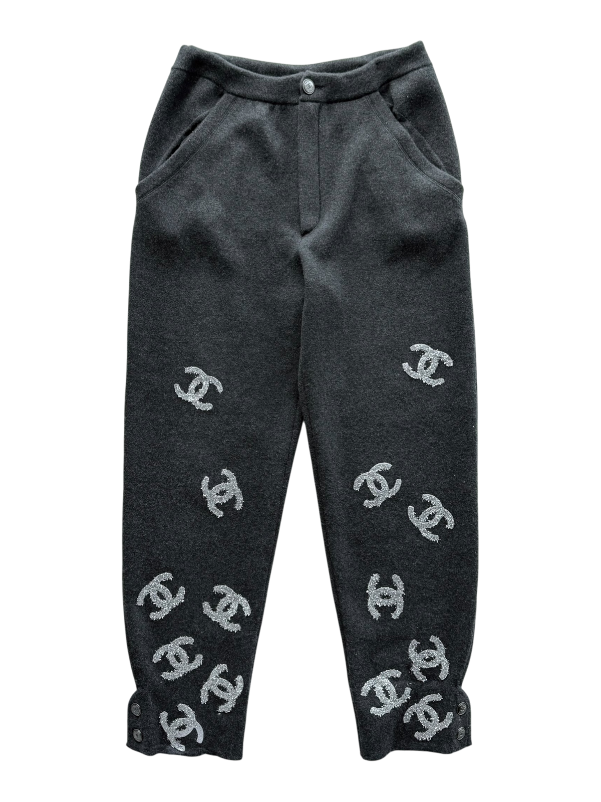 CC Logo Cashmere Sweatpants Grey