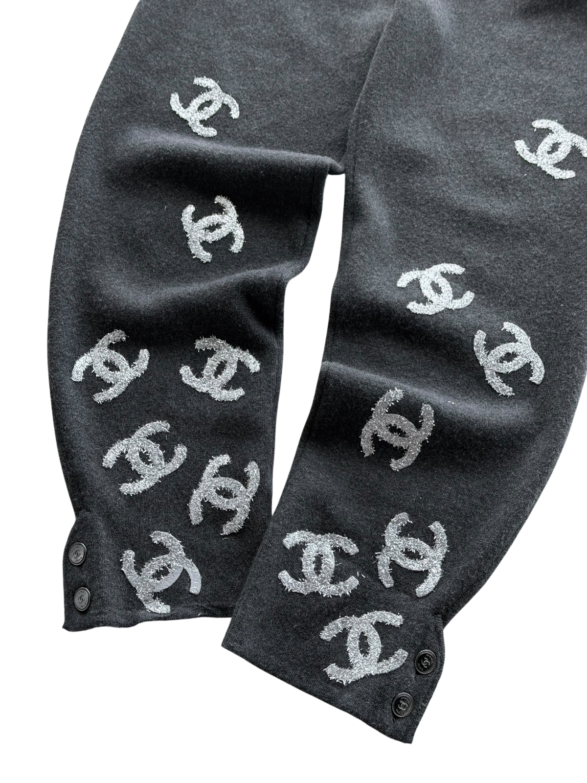 CC Logo Cashmere Sweatpants Grey