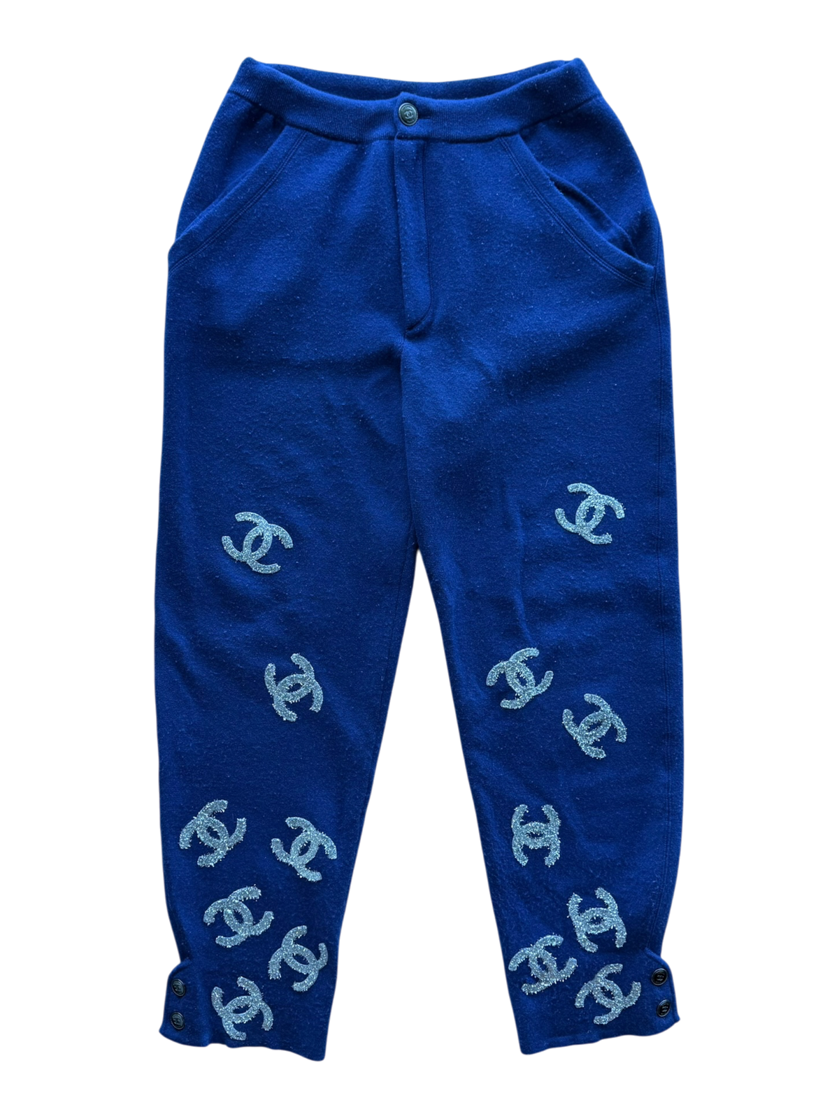 CC Logo Cashmere Sweatpants Blue