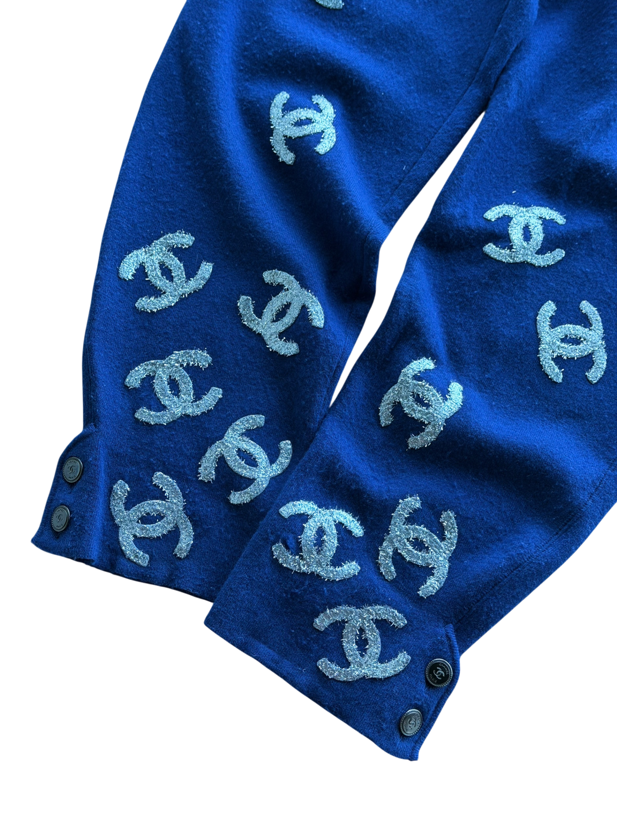 CC Logo Cashmere Sweatpants Blue