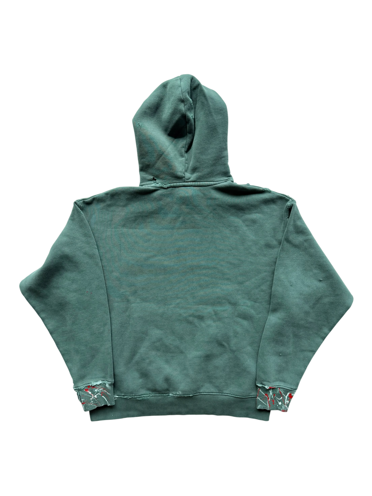 Paris Distressed Hoodie Grey
