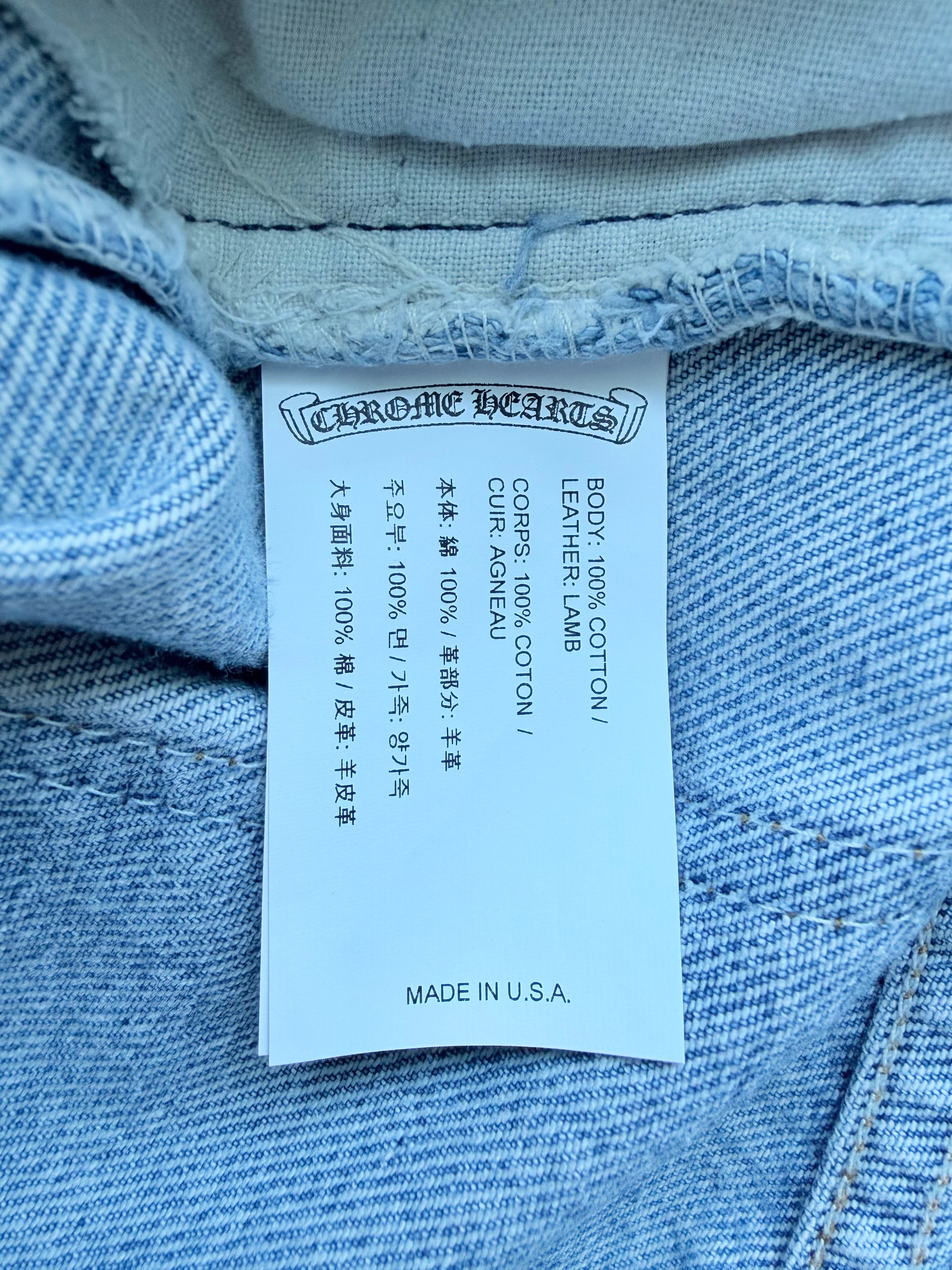 Levi's 517 Orange Tab Black Cross Patch Jeans