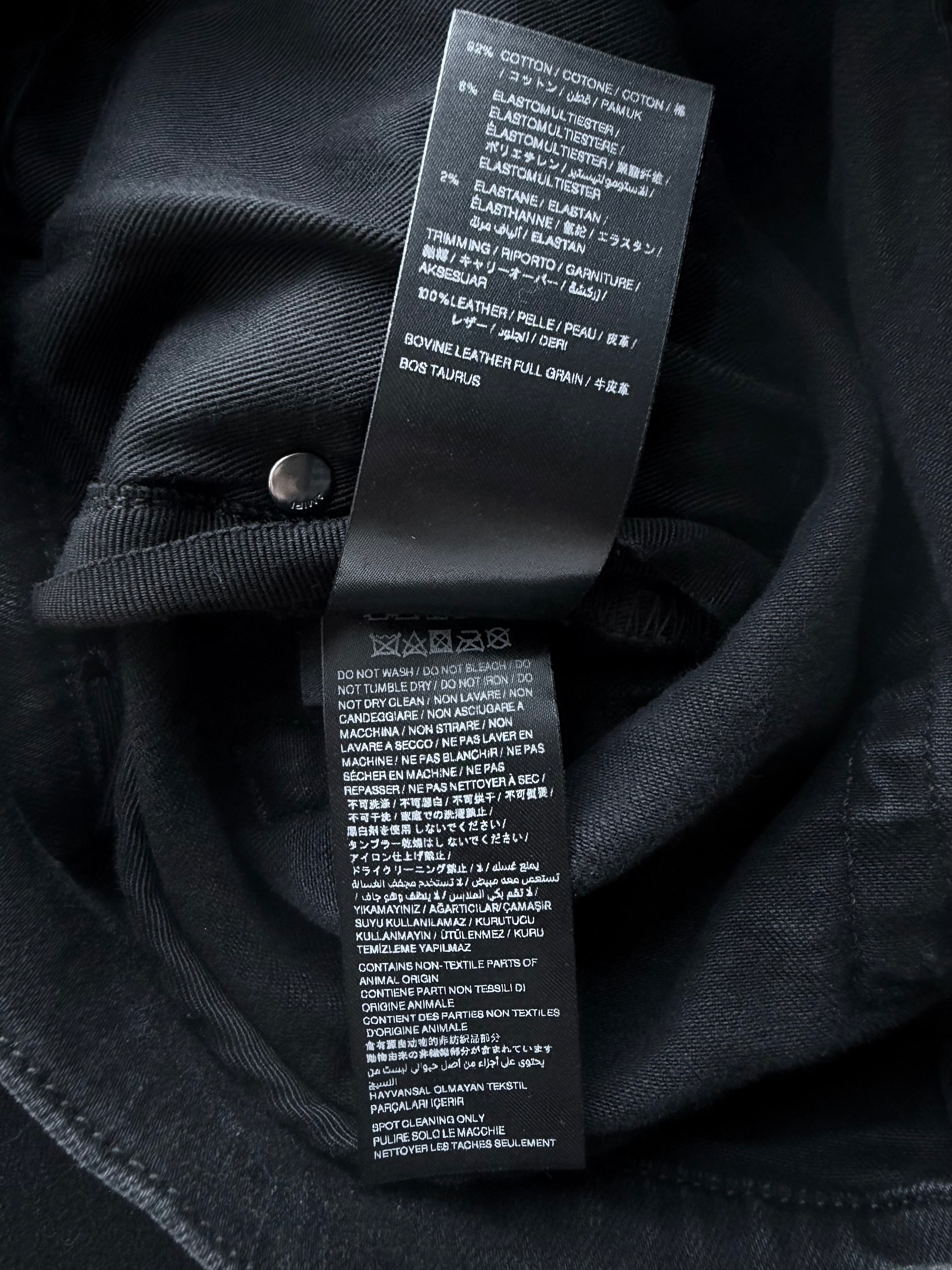 MX1 Red Suede Patch Jean Black