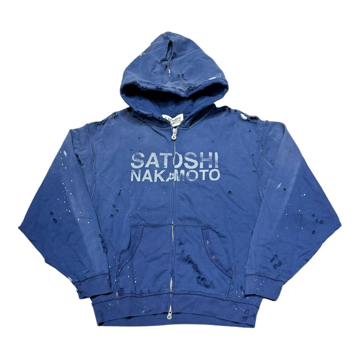 Luke Fleece Hoodie Blue