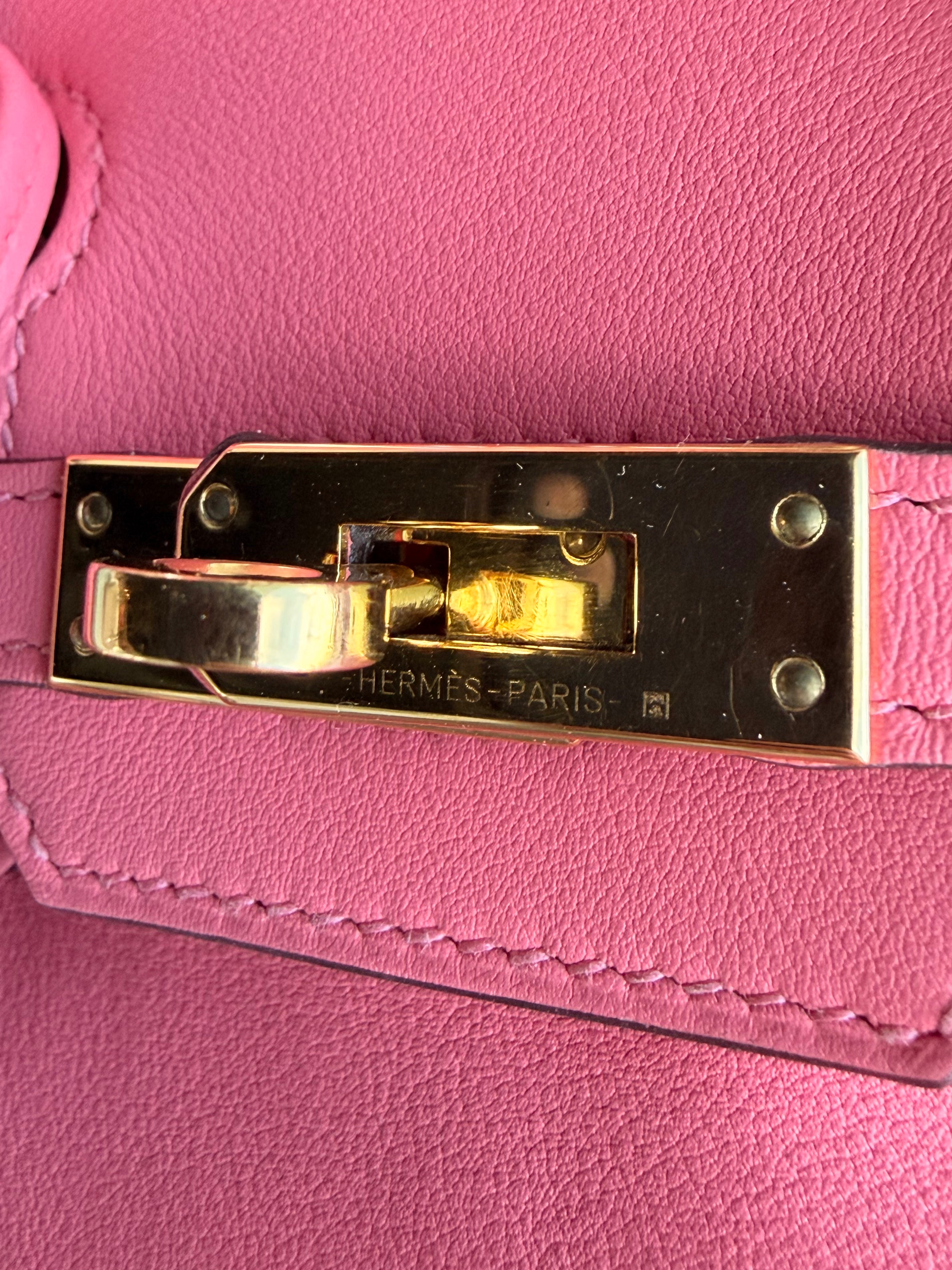 Rose Azalee Pink Gold Hardware Birkin 25