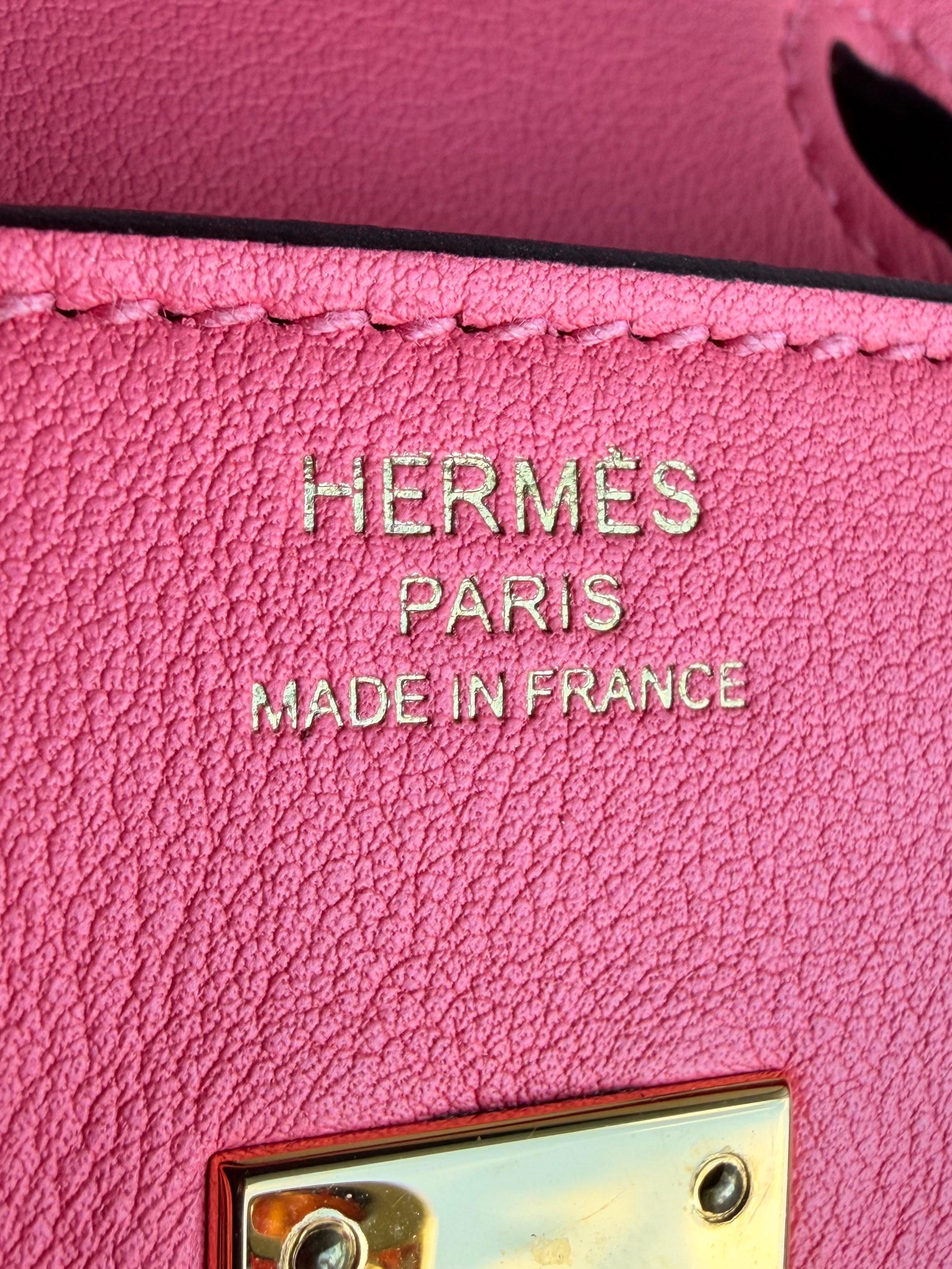 Rose Azalee Pink Gold Hardware Birkin 25