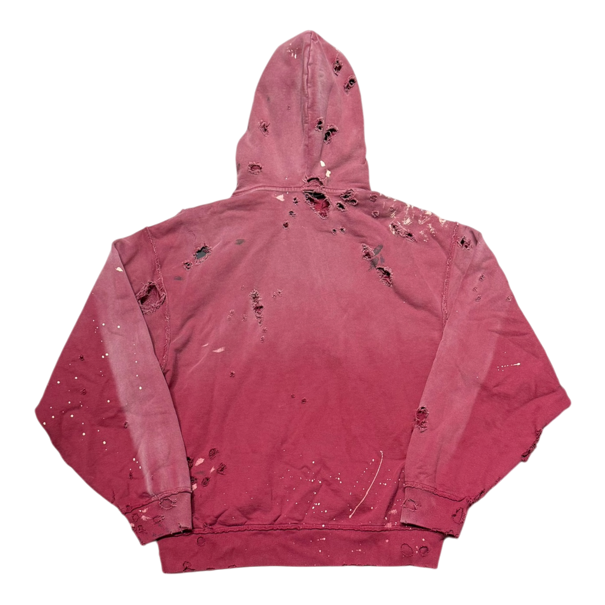 Luke Fleece Hoodie Red