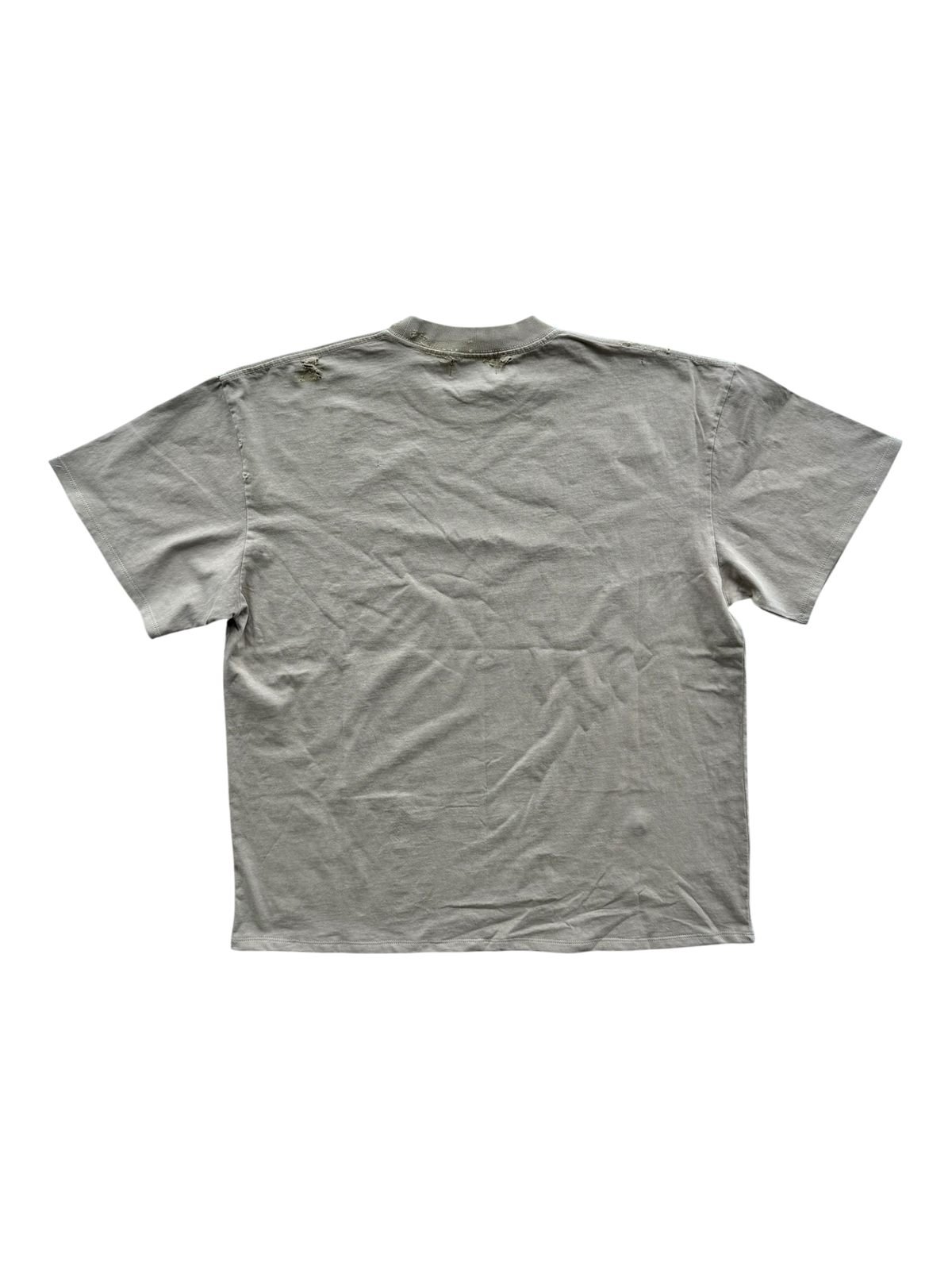 Sara Distressed Tee Beige