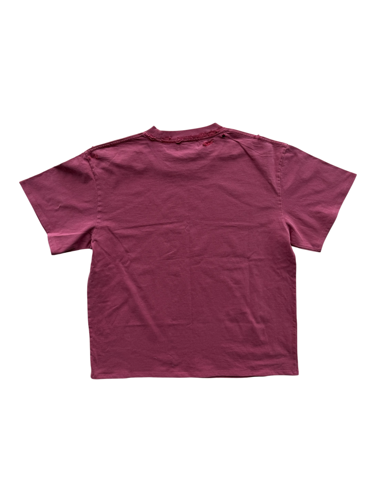 Sara Distressed Tee Red