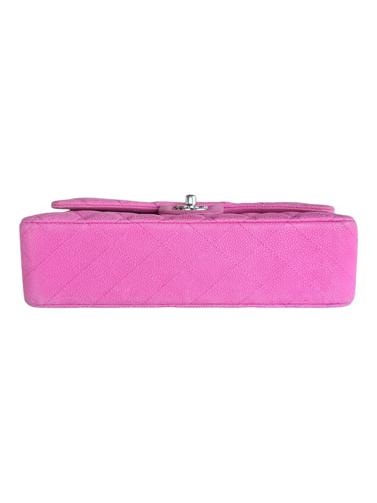 Pink Caviar Quilted Medium Flap Bag