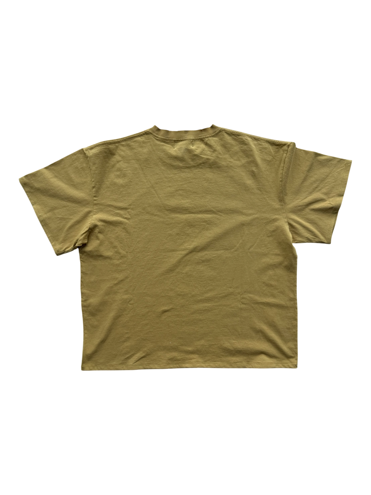 Story Eye Distressed Tee Yellow