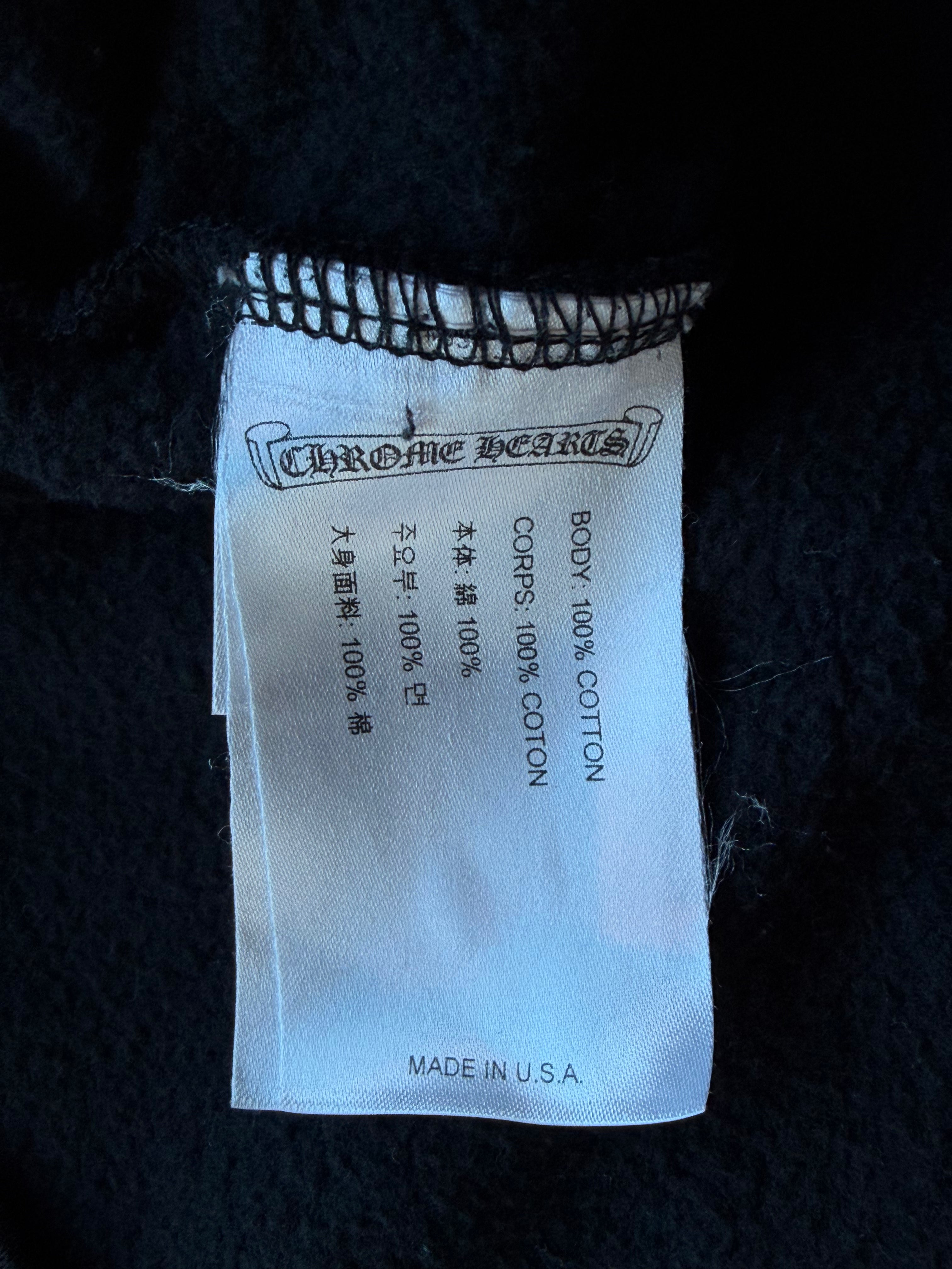 Multi Color Cross Hoodie Black