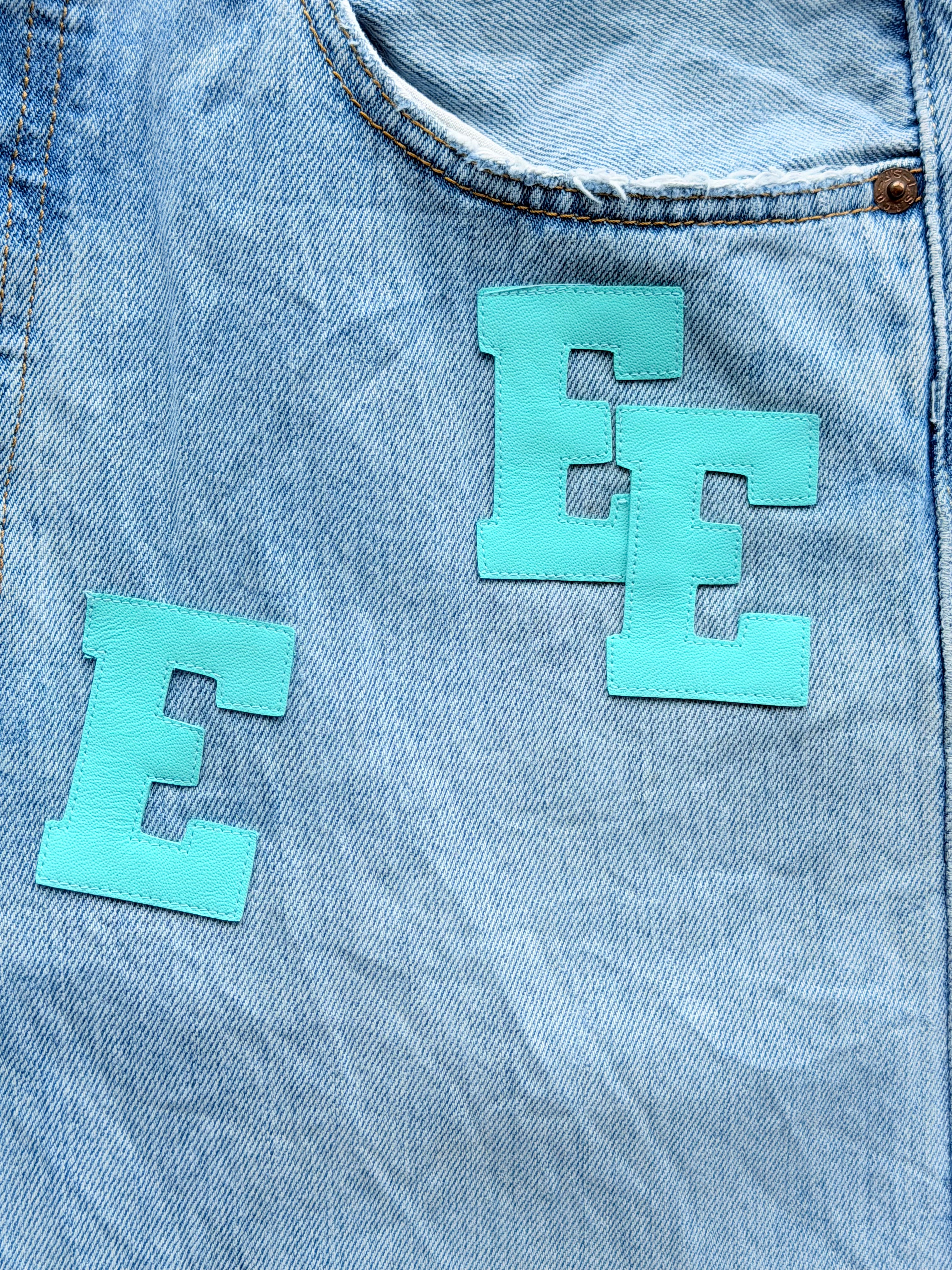 Tiffany Patch Denim Shorts
