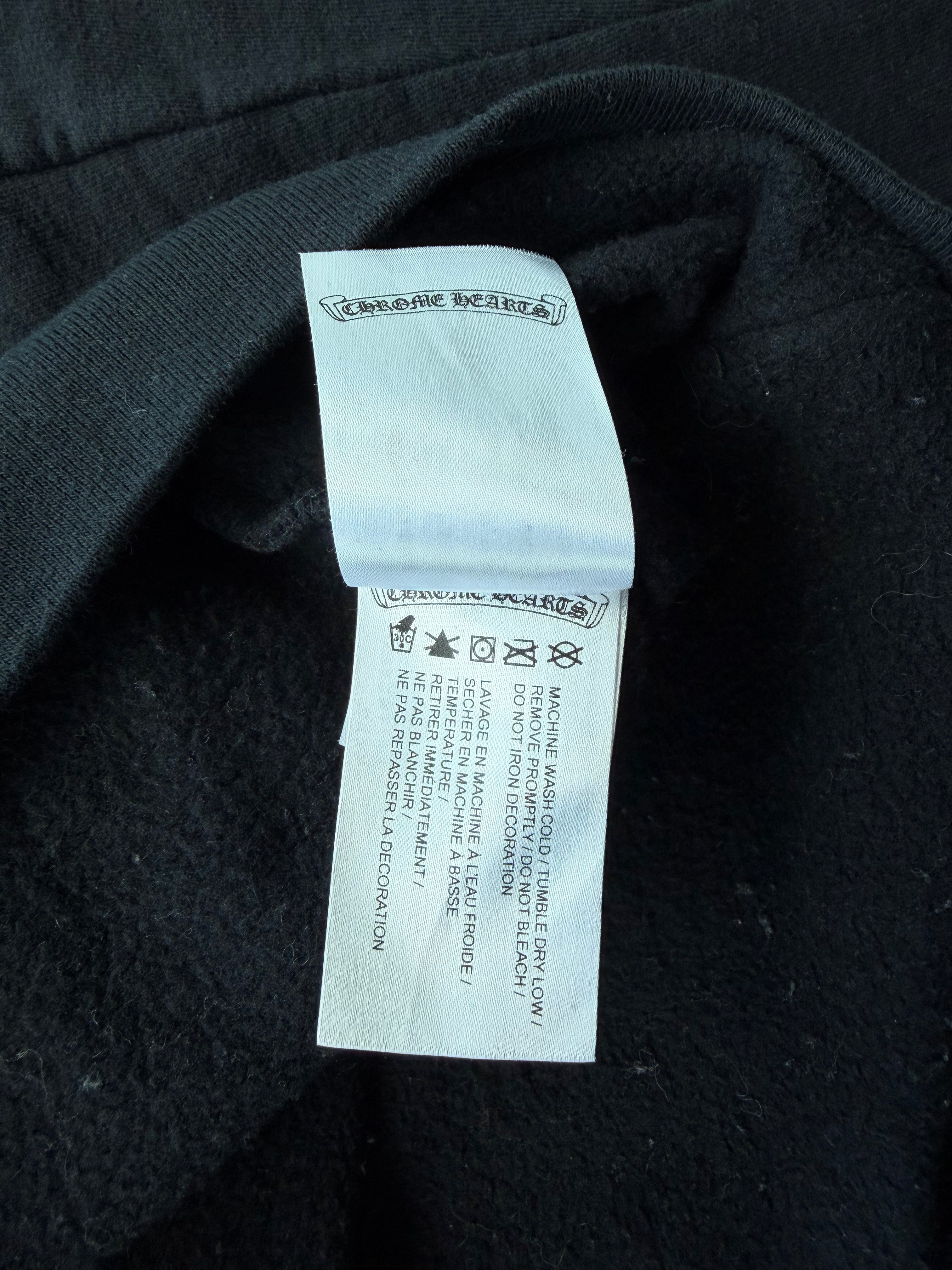 Multi Color Cross Zip Up Hoodie Black