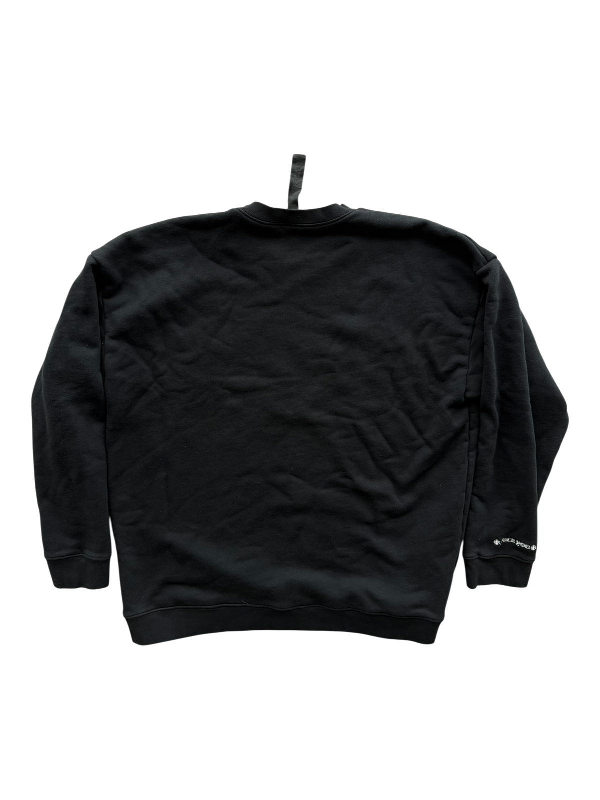 Embroidered Vertical Logo Crewneck