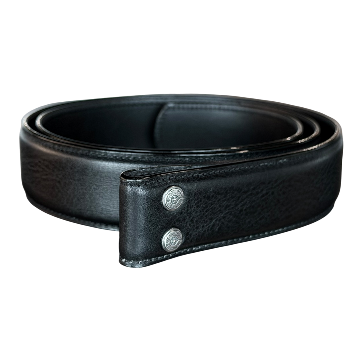 Black Leather Belt Strap