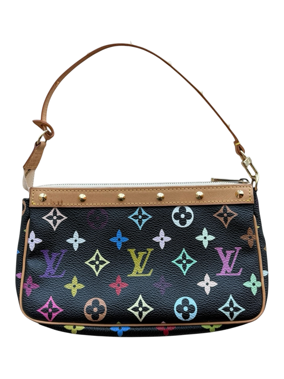 Takashi Murakami Black & Multicolor Monogram Pochette Accessoires