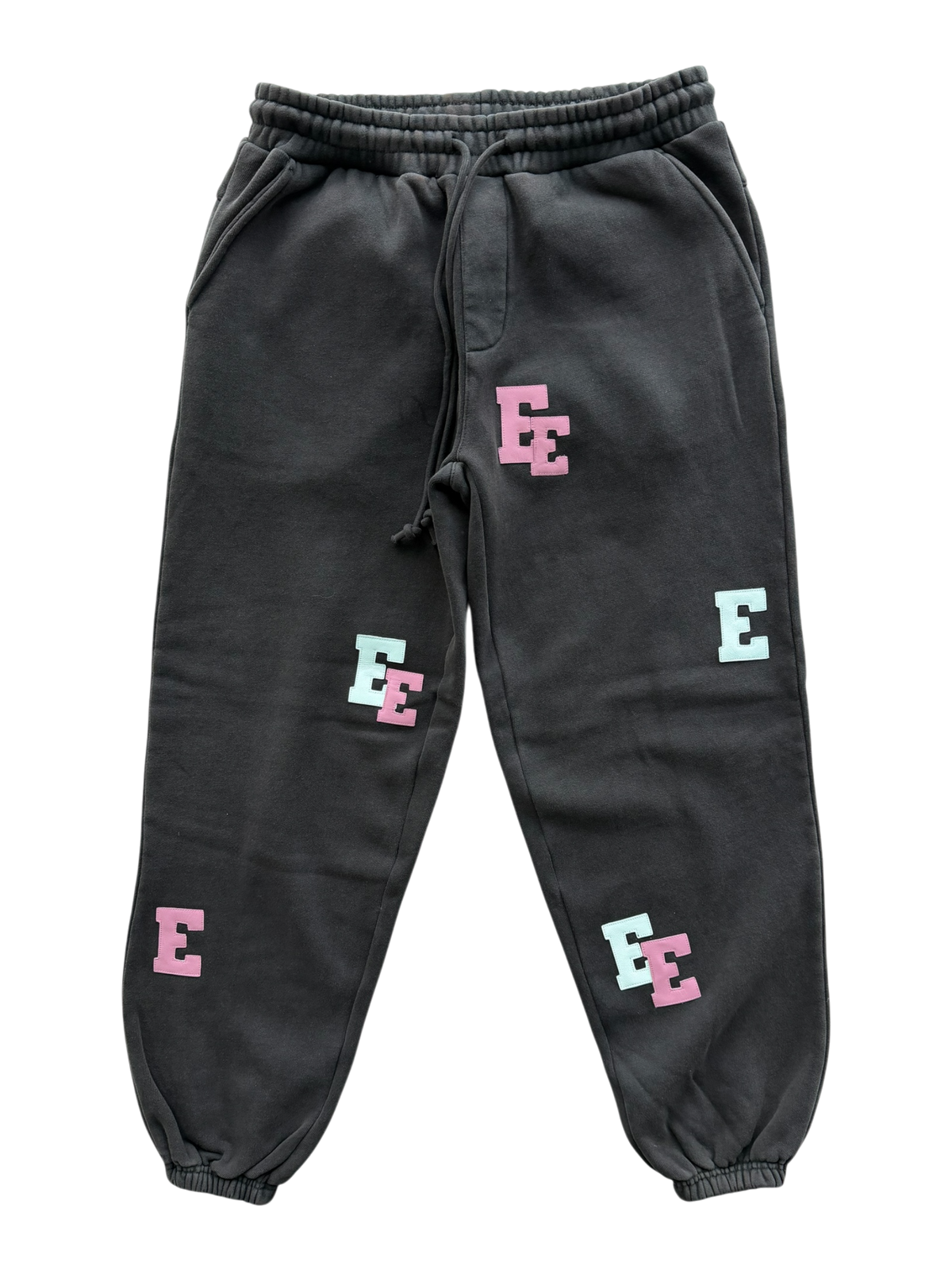 Pink White Patch Sweatpants