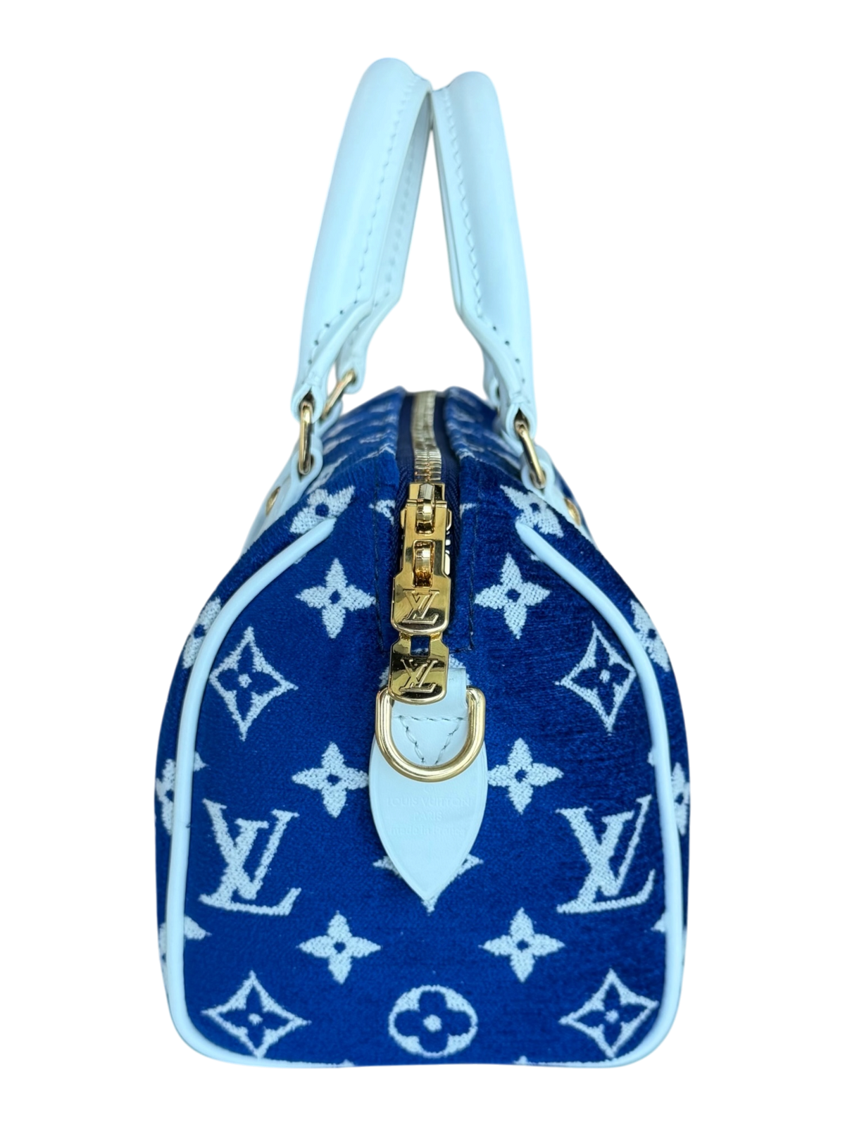 Blue & White Tennis Monogram Speedy 20