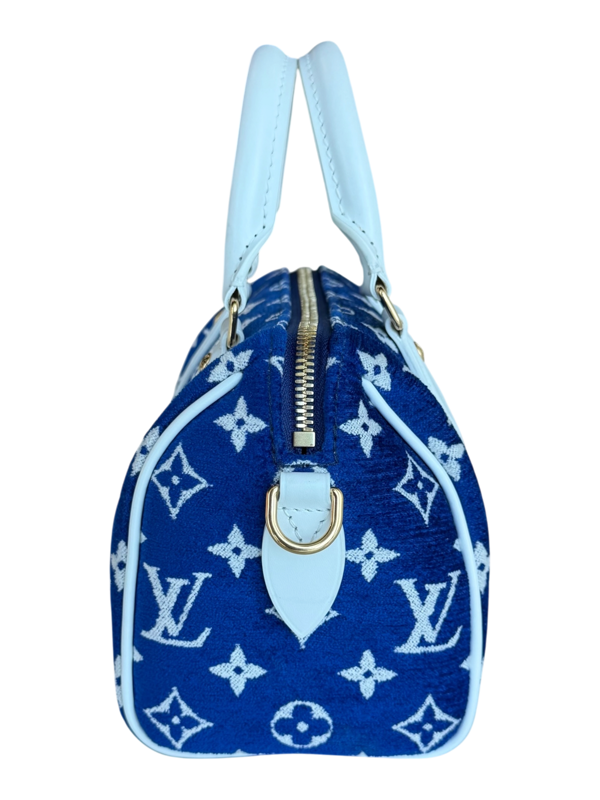 Blue & White Tennis Monogram Speedy 20