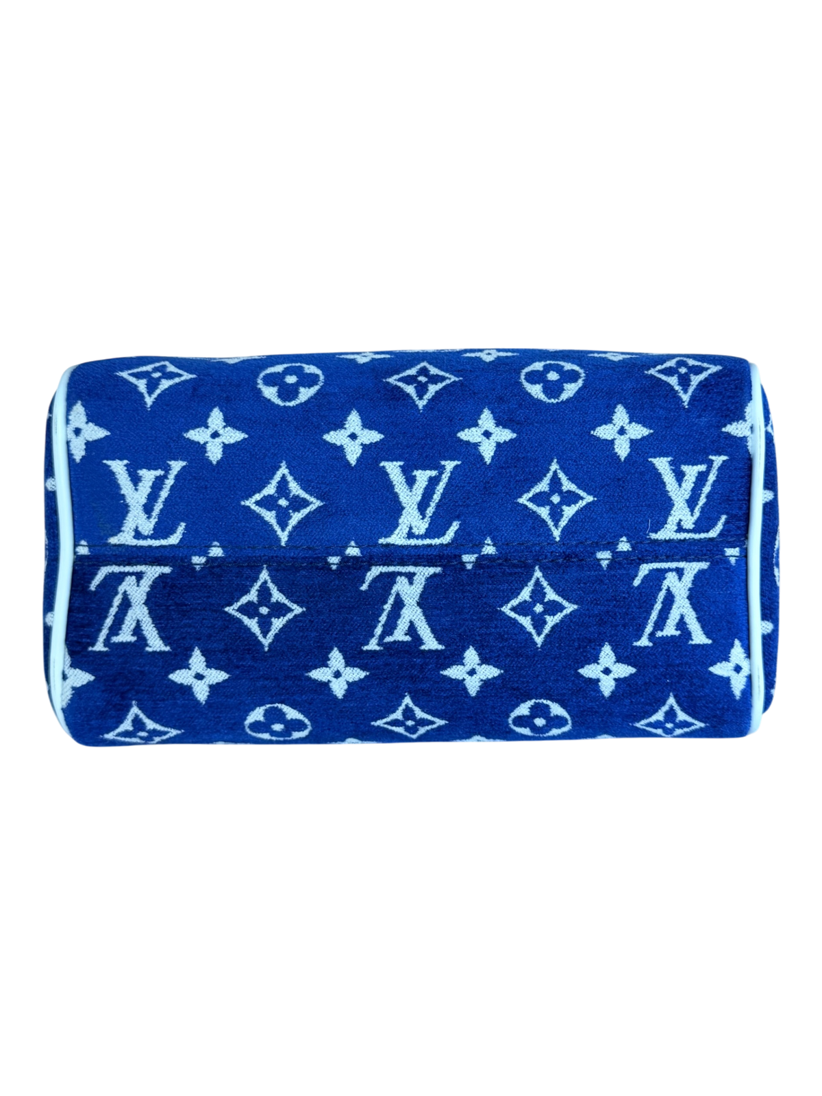 Blue & White Tennis Monogram Speedy 20