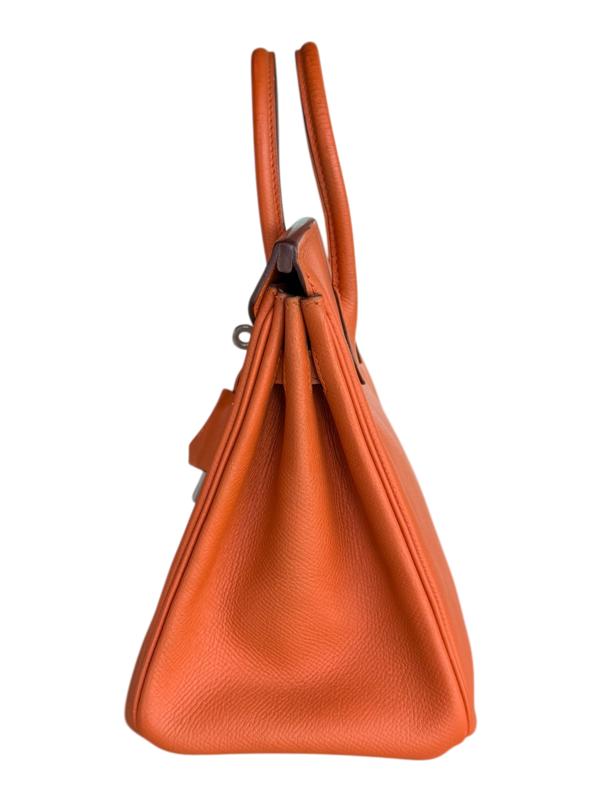 Orange Epsom & Palladium Hardware Birkin 25