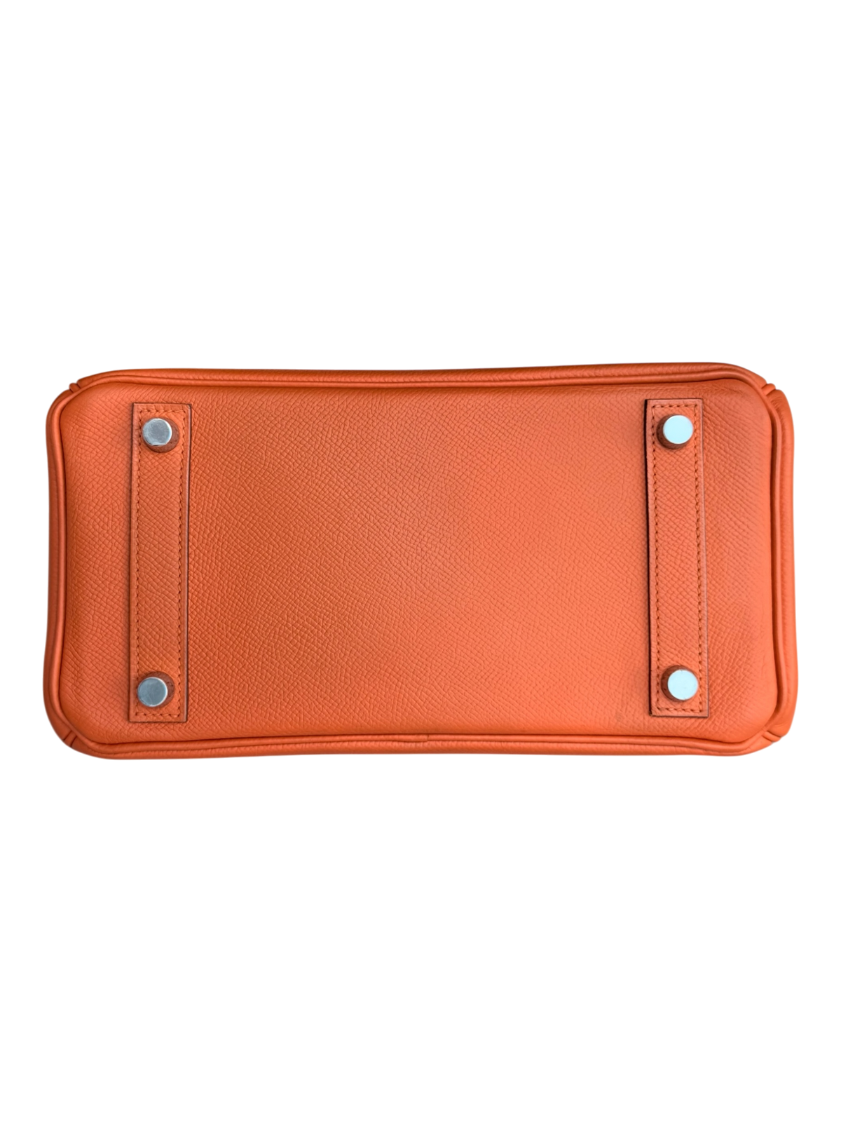 Orange Epsom & Palladium Hardware Birkin 25