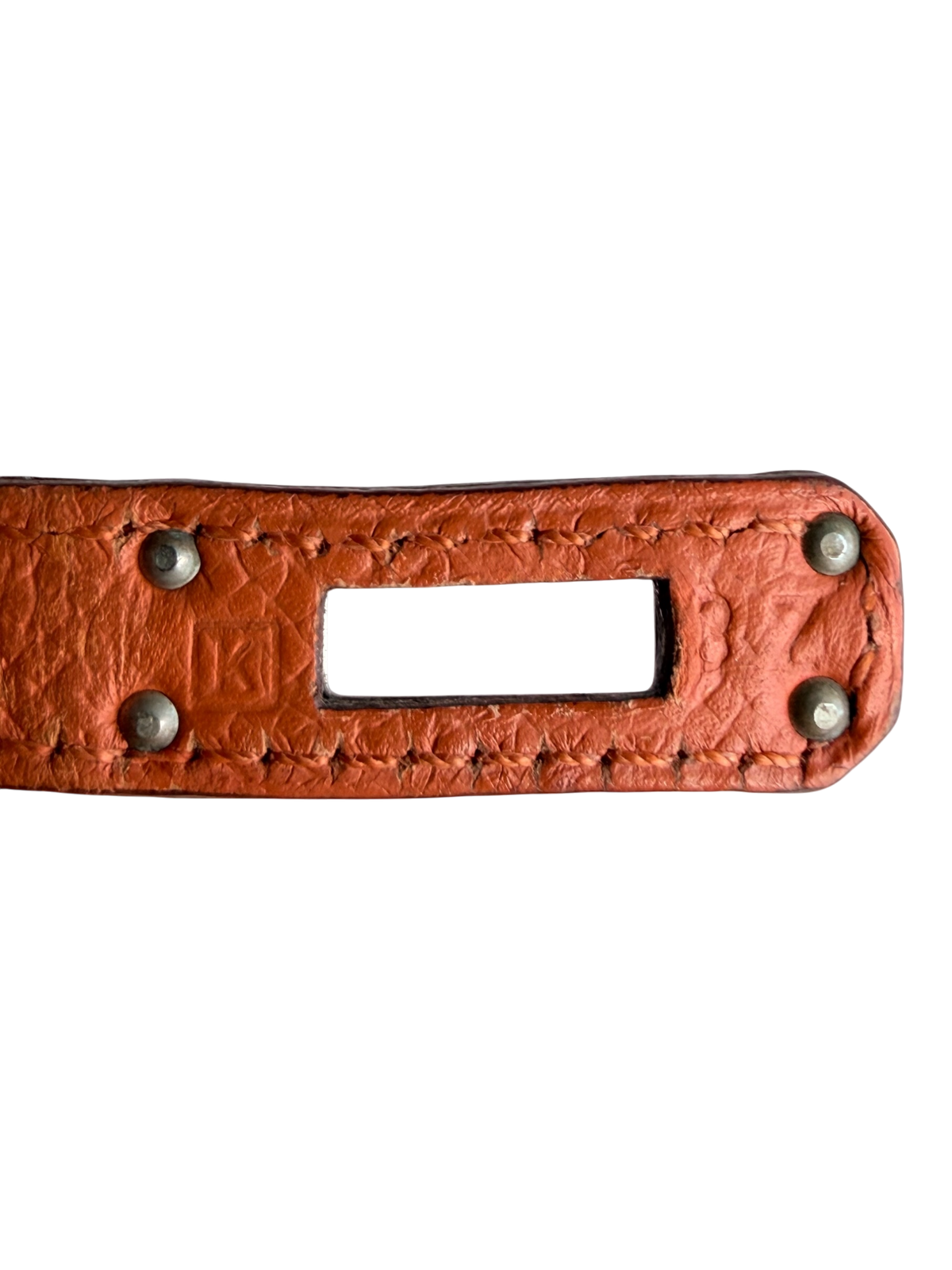 Orange Epsom & Palladium Hardware Birkin 25