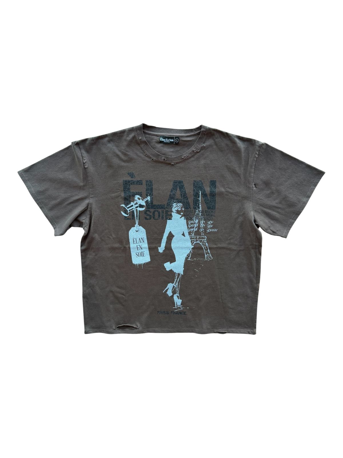 Tourist Distressed Tee Brown