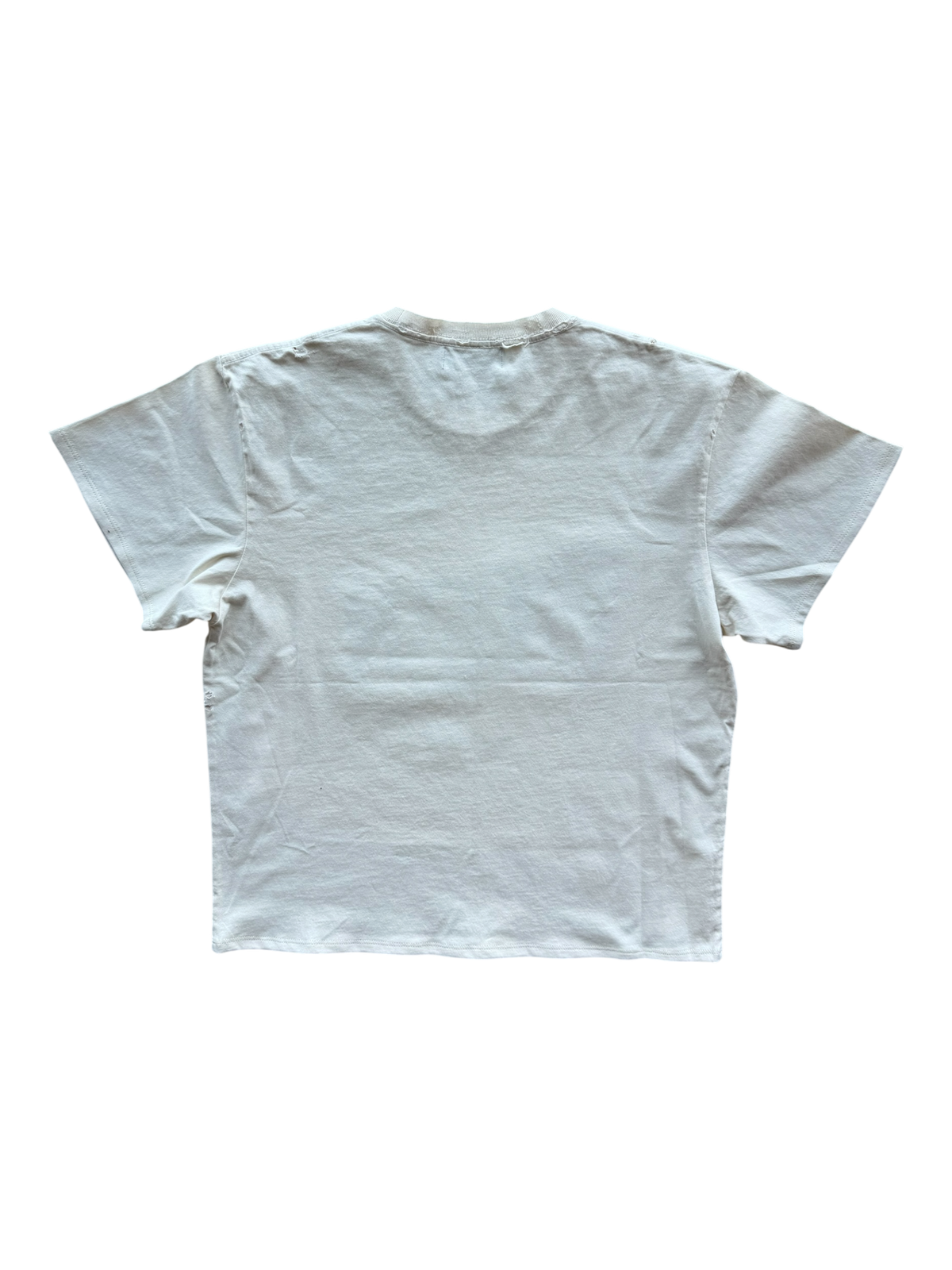 Collage Distressed Tee Cream