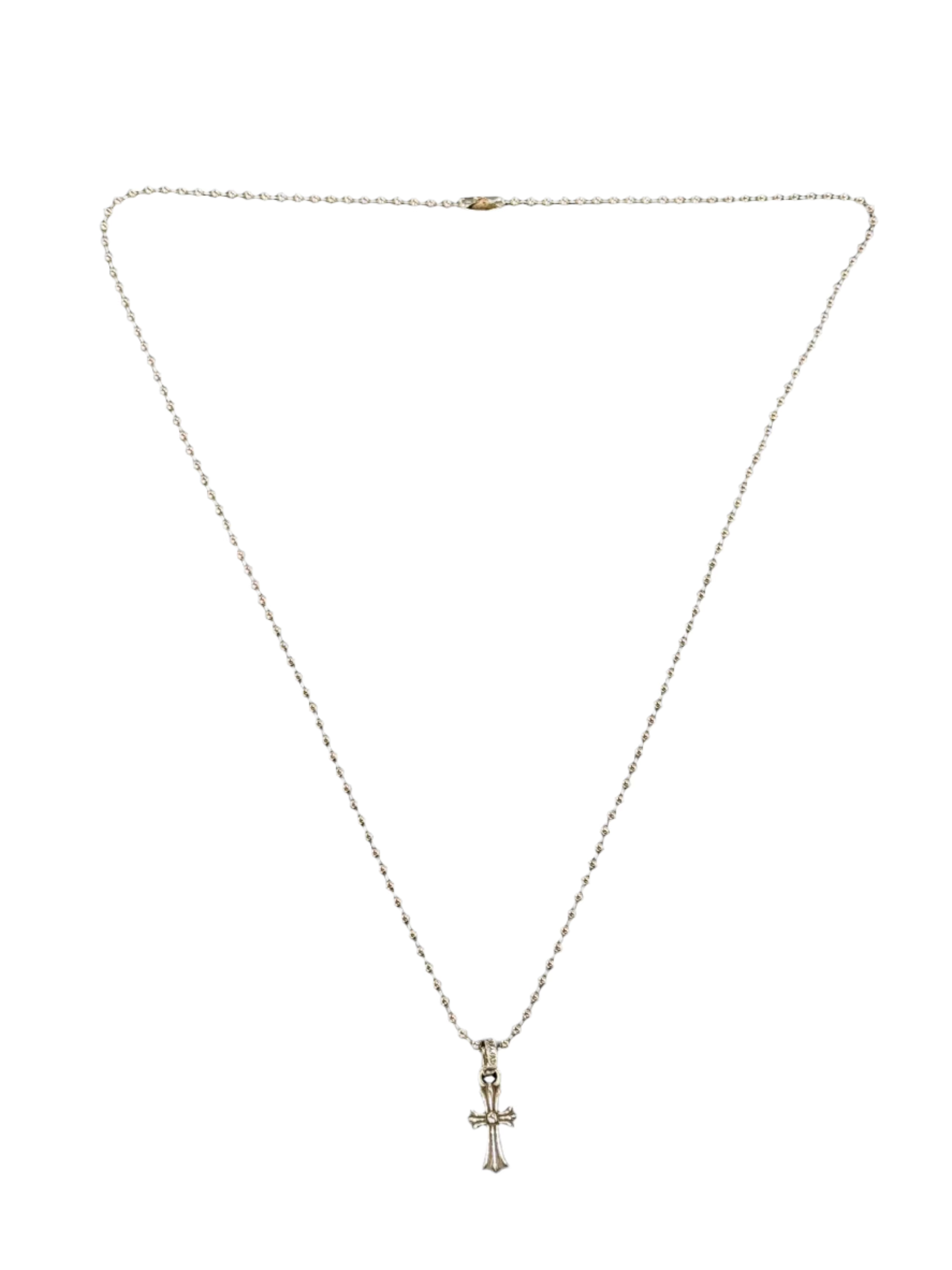 Baby Fat Cross Pendant and Chain