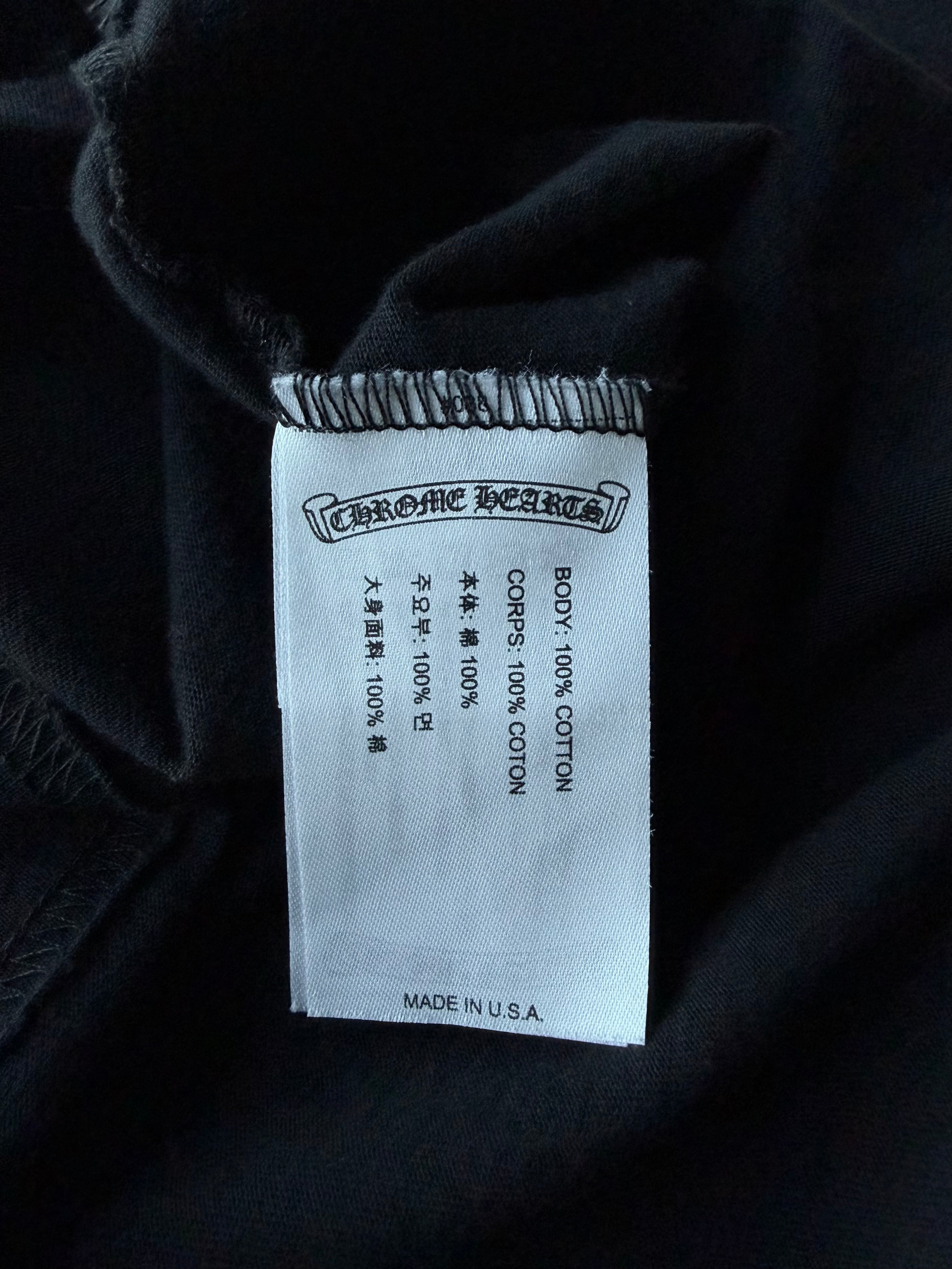 Pink Pocket Neck Logo Long Sleeve Tee
