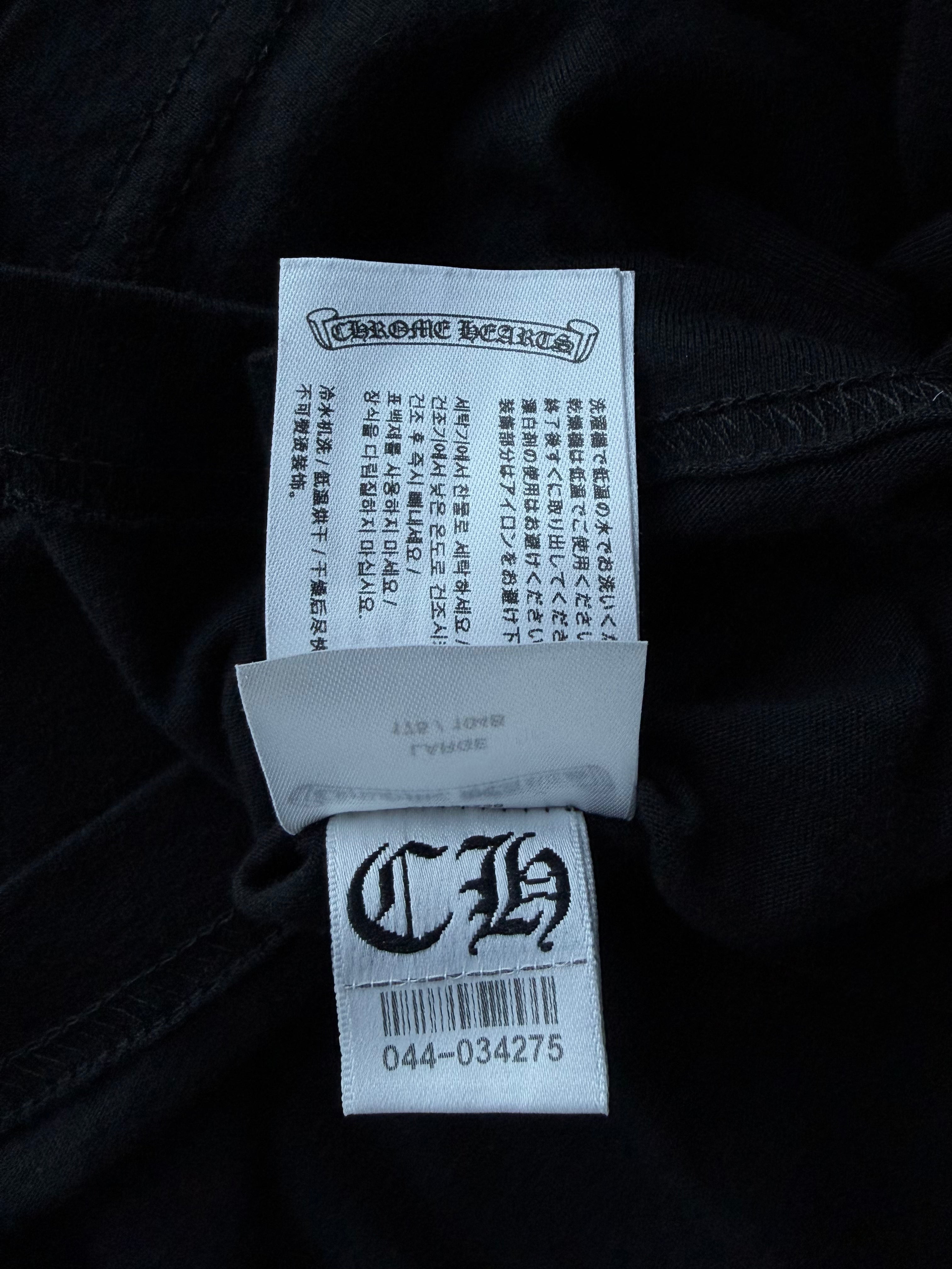 Pink Pocket Neck Logo Long Sleeve Tee