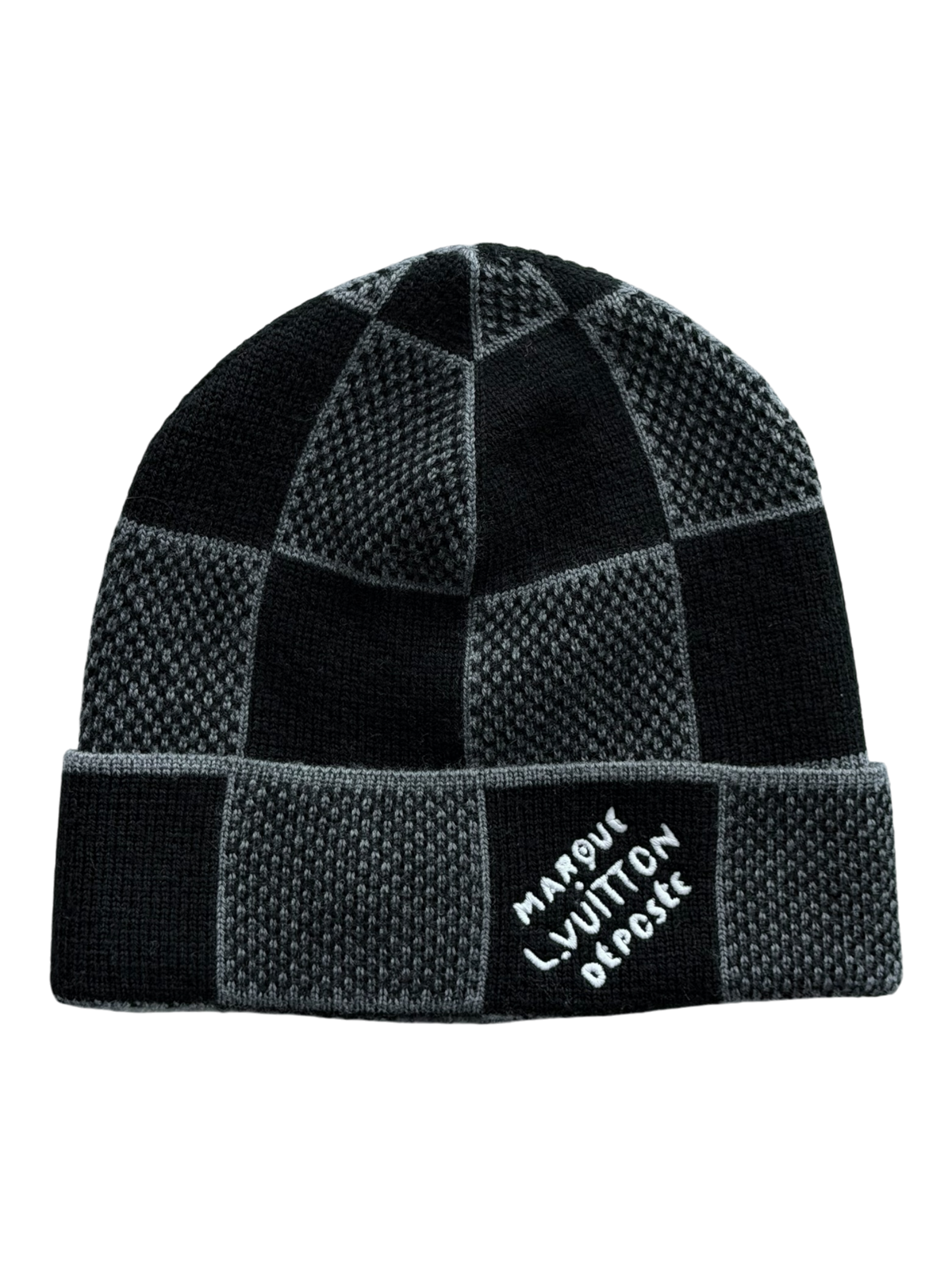 Damier Heritage Beanie Black