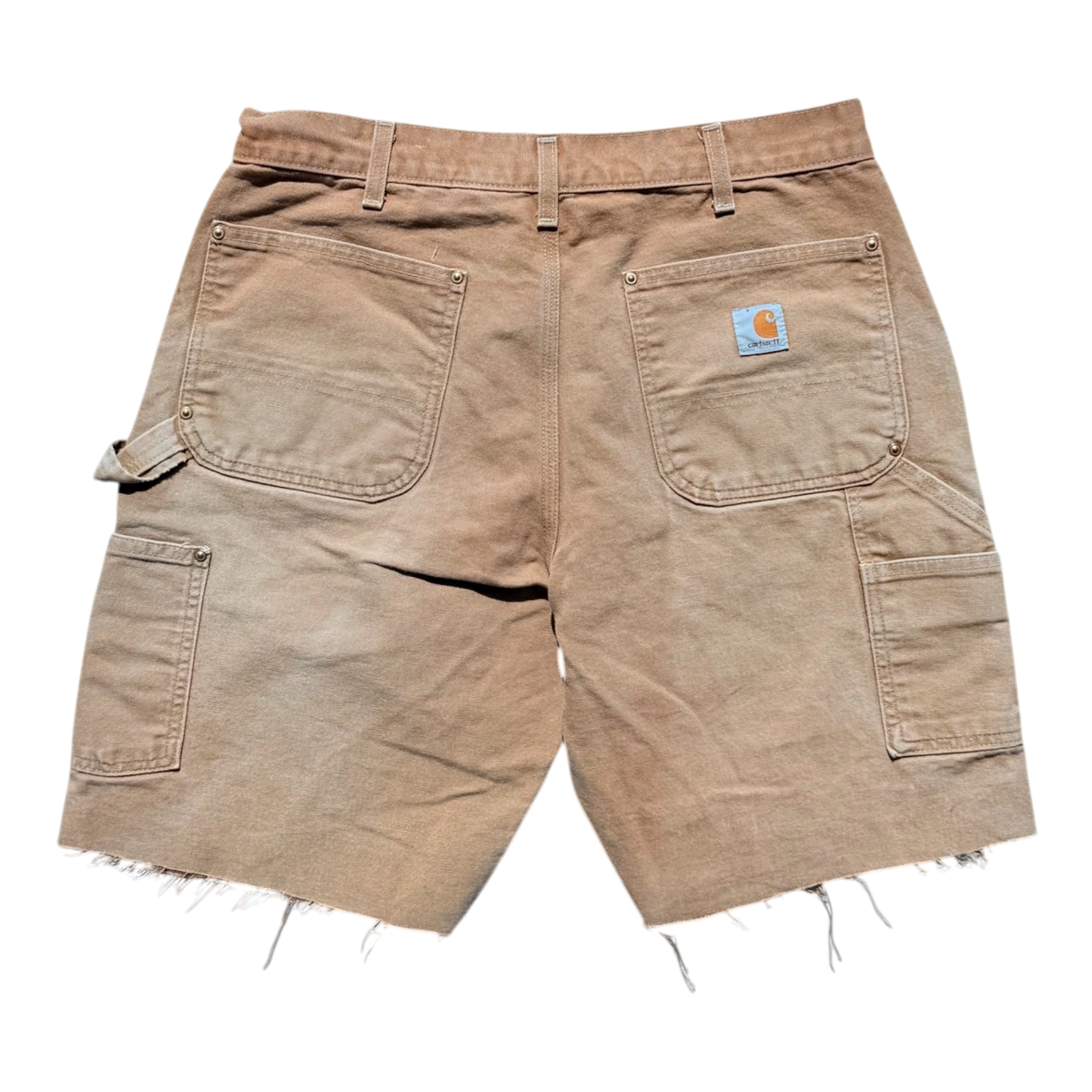 Green Patch Tan Carpenter Shorts