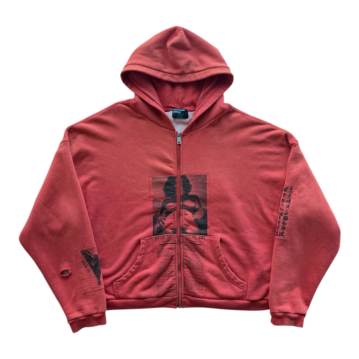 Anti Process Red Thermal Zip