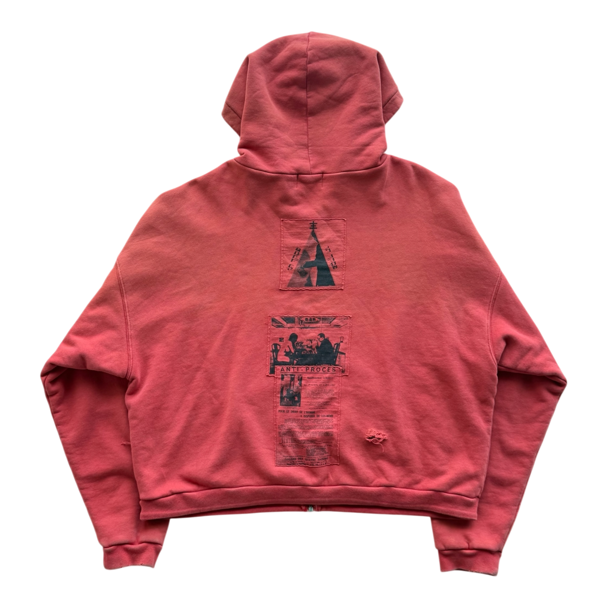 Anti Process Red Thermal Zip